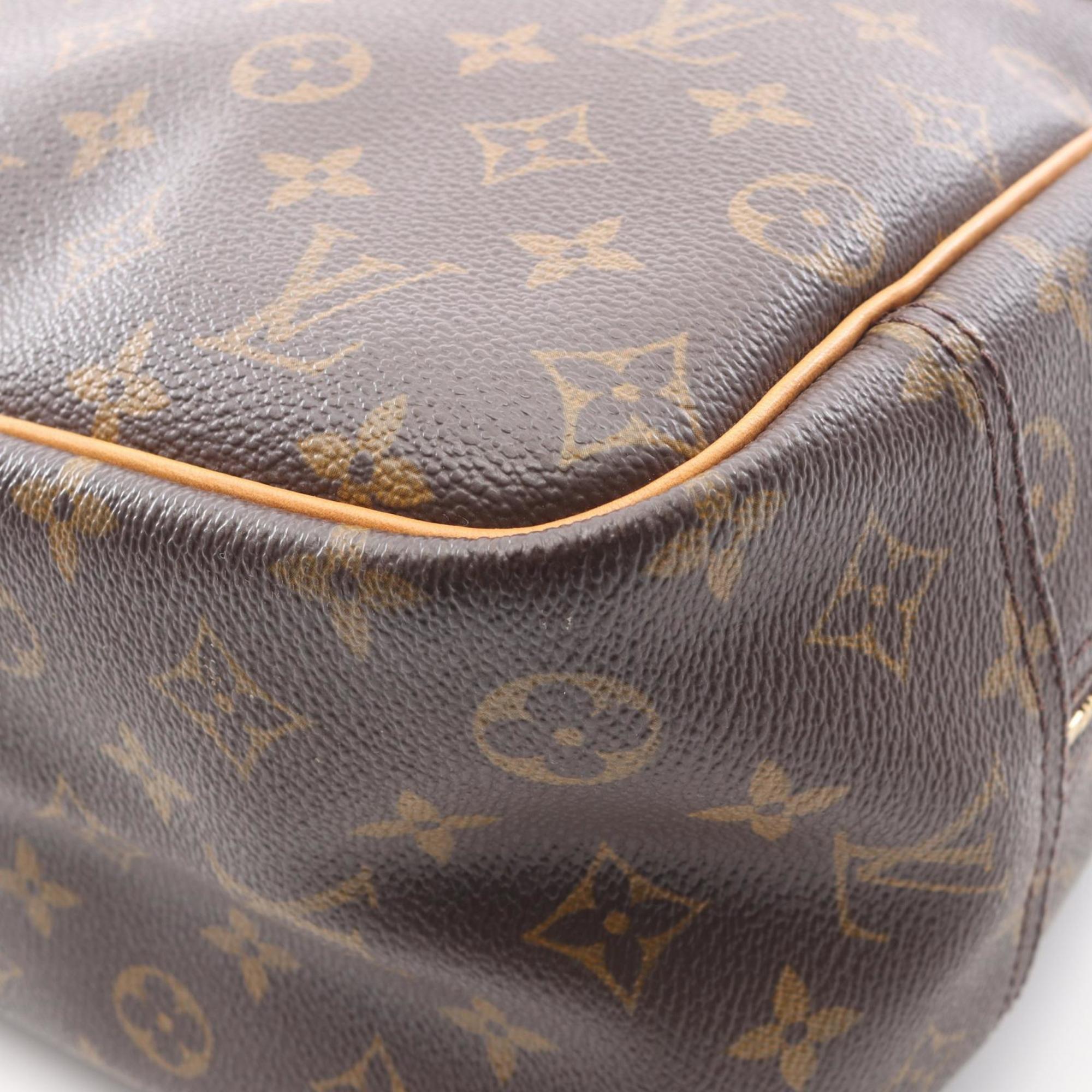Louis Vuitton Brown Monogram Coated Canvas Leather Handbag (Pre-Owned)