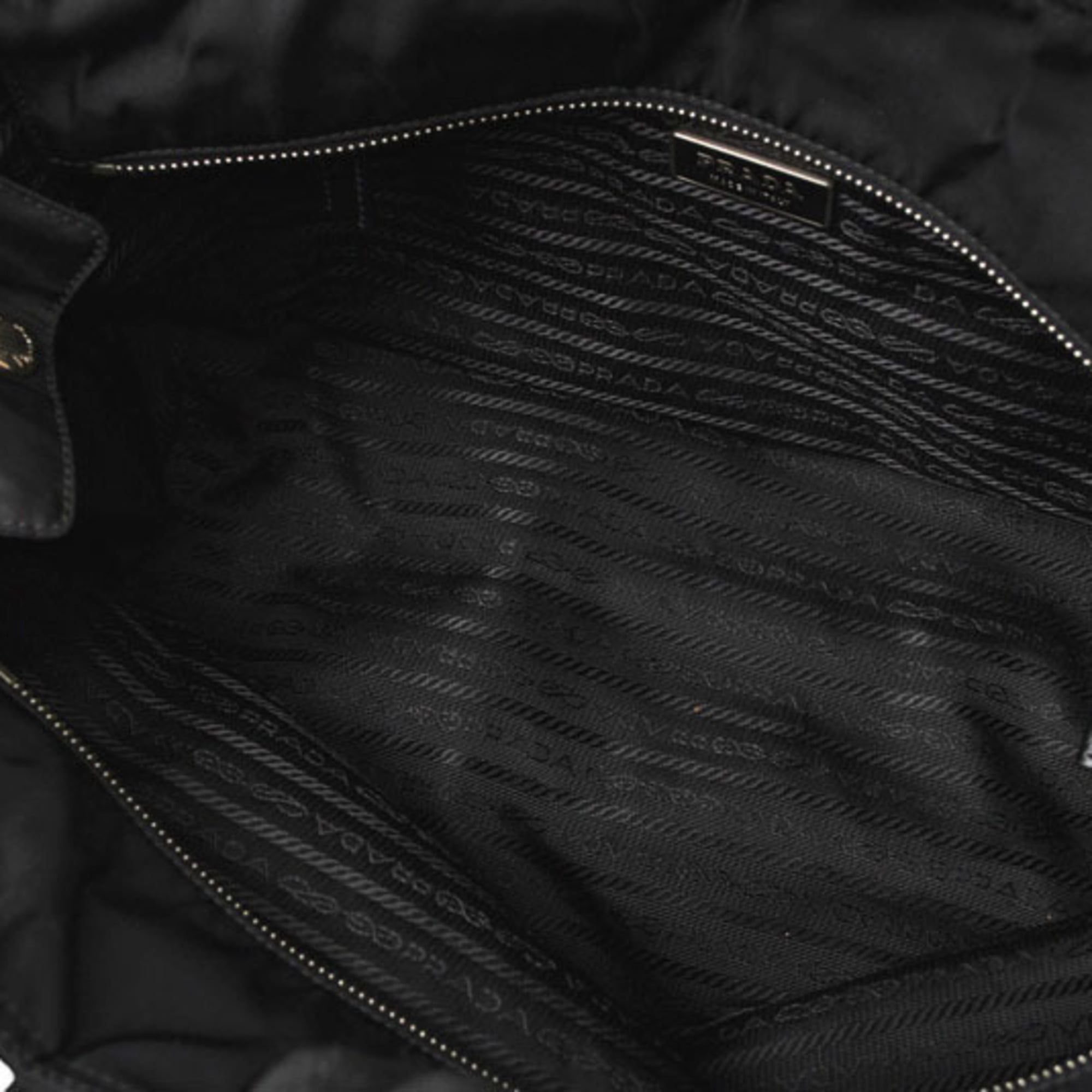 Prada Black Nero Nylon Tote Bag (Pre-Owned)