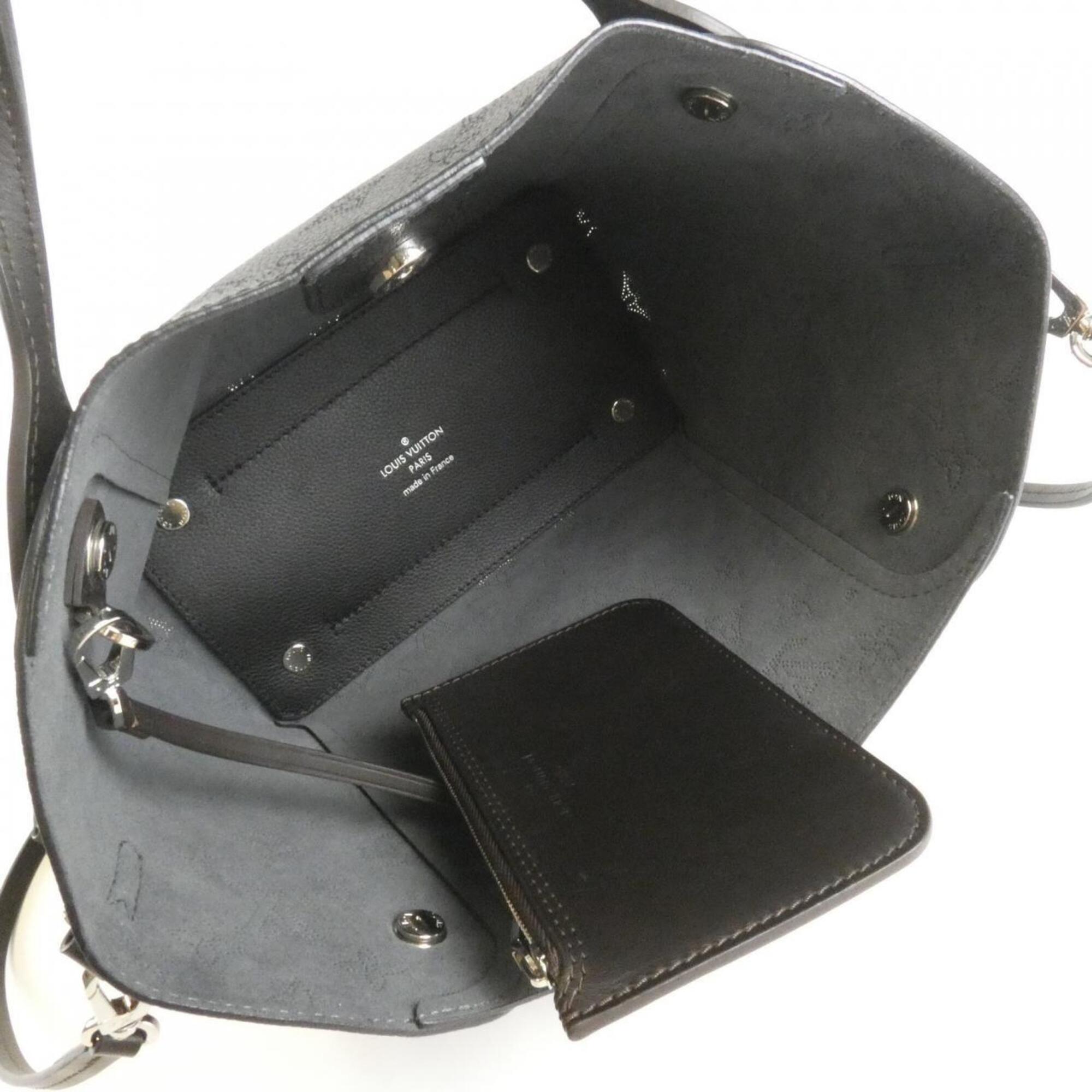 Louis Vuitton Black Leather Handbag Pouch (Pre-Owned)