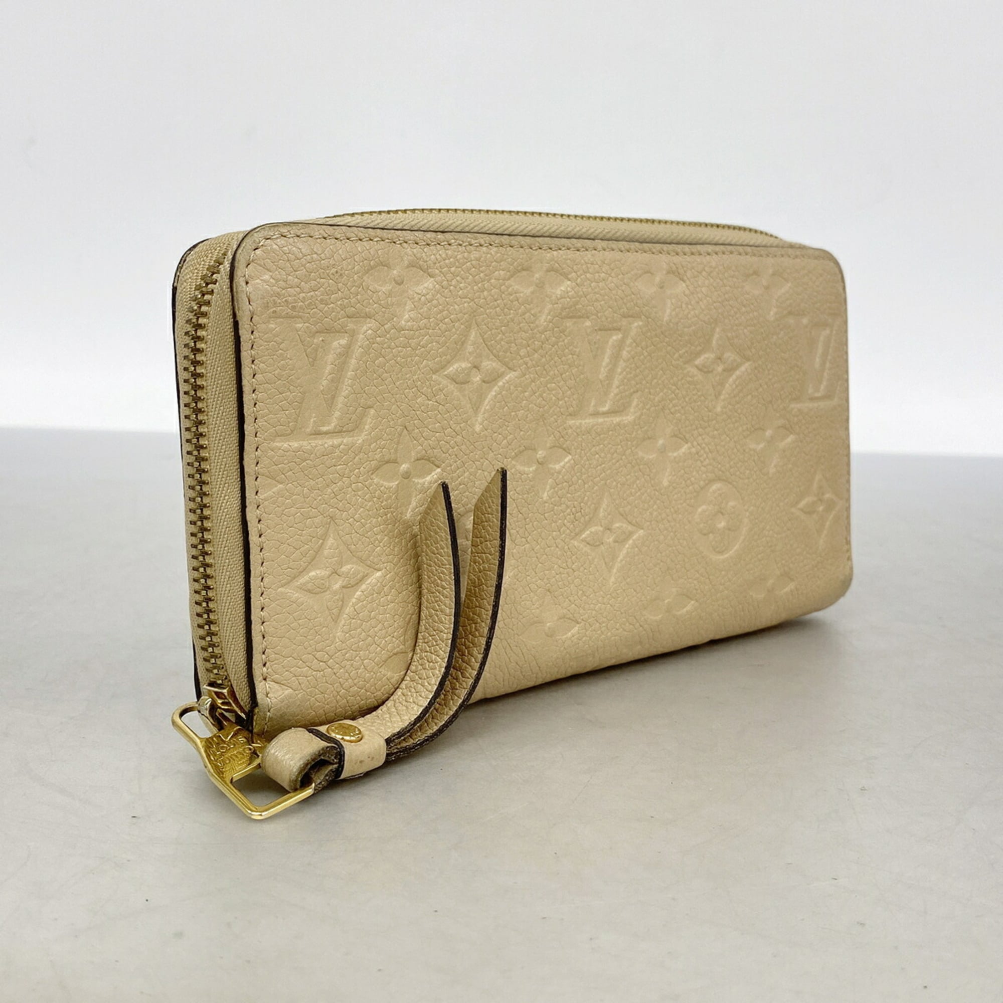 Louis Vuitton Beige Long Wallet (Bi-Fold) (Pre-Owned)