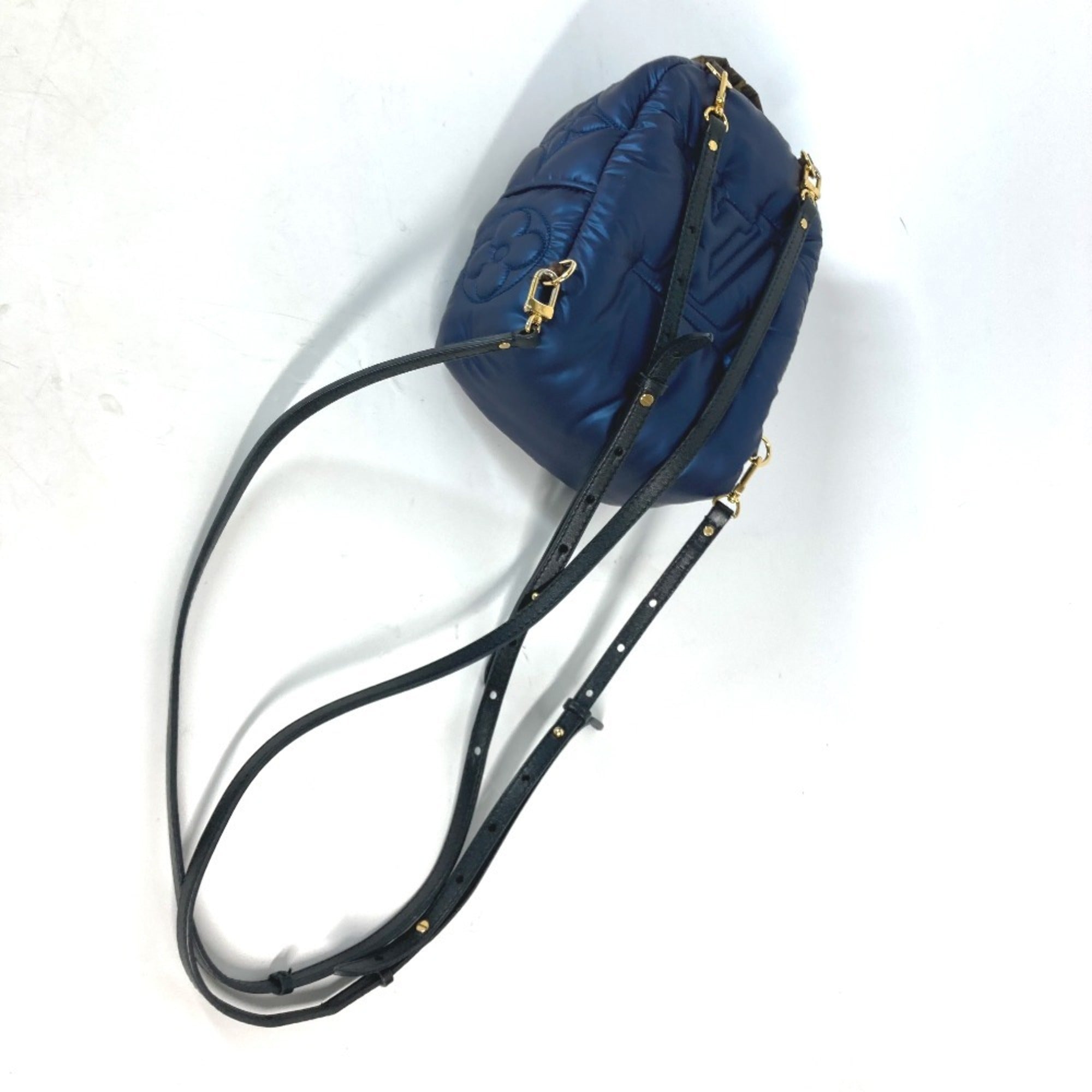 Louis Vuitton Brown Navy Monogram Nylon Backpack (Pre-Owned)