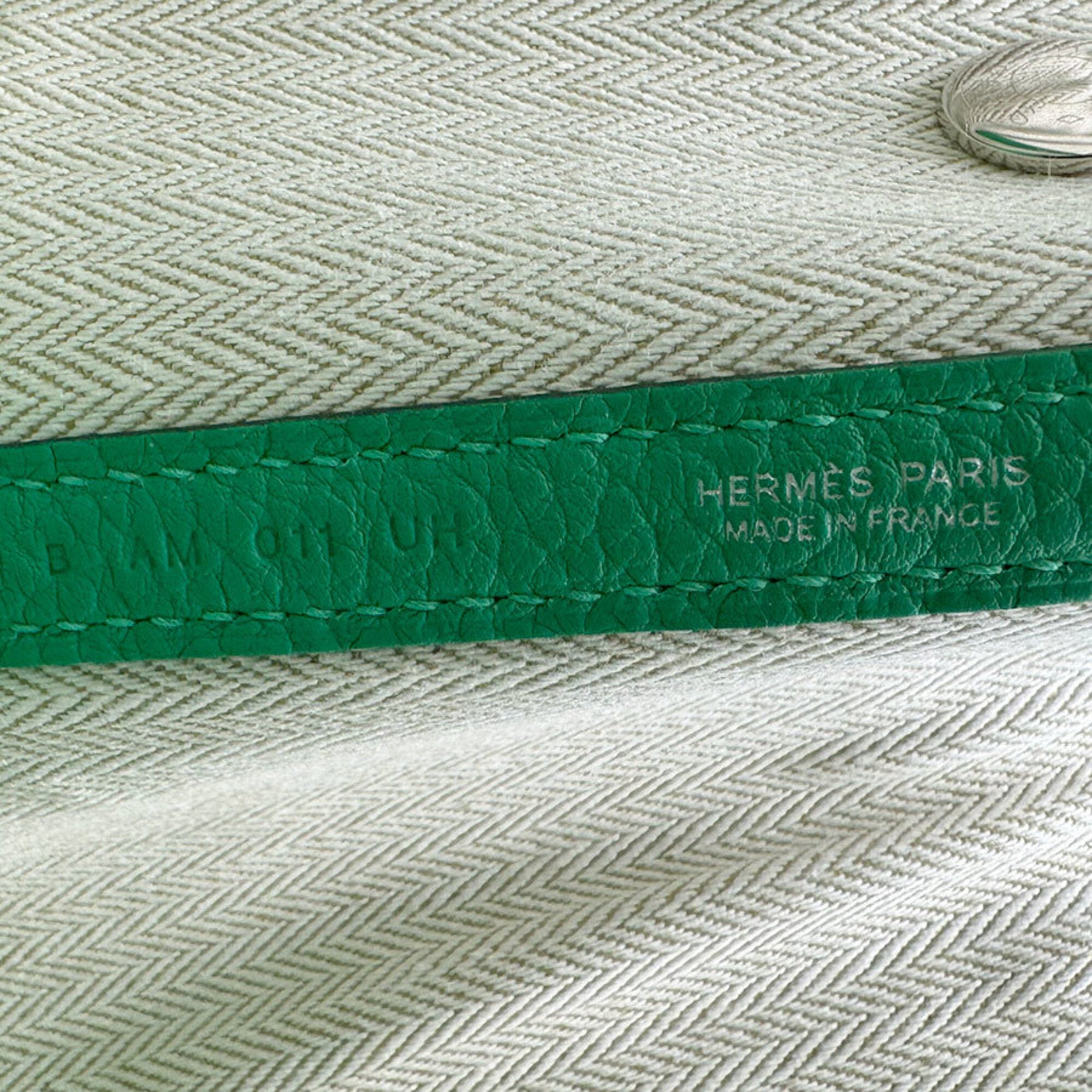Hermes Mint Green Negonda Leather Handbag (Pre-Owned)