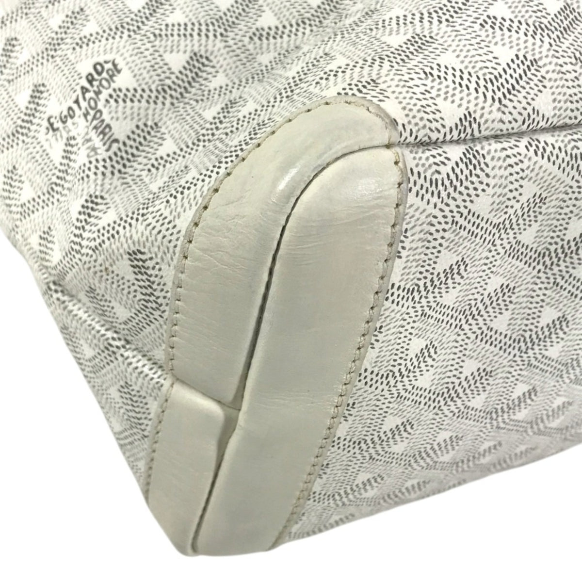 Goyard White Pvc Leather Shoulder Bag Tote Bag (Pre-Owned)