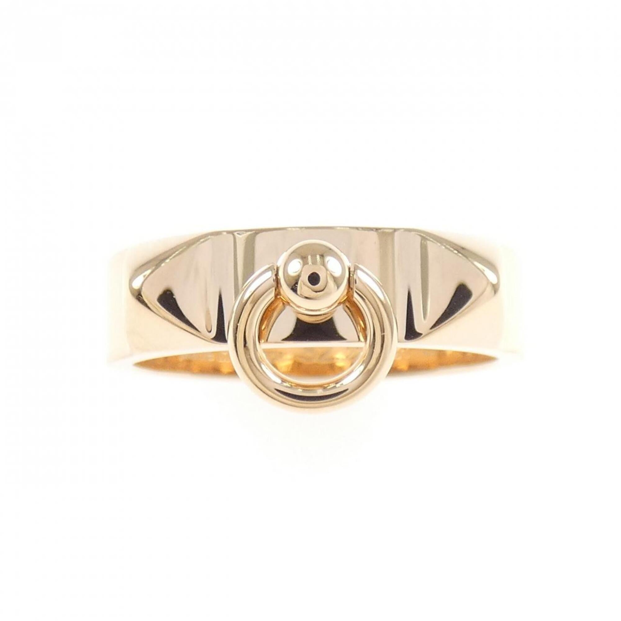 Hermes Pink Gold (18K) Band Ring (Pre-Owned)