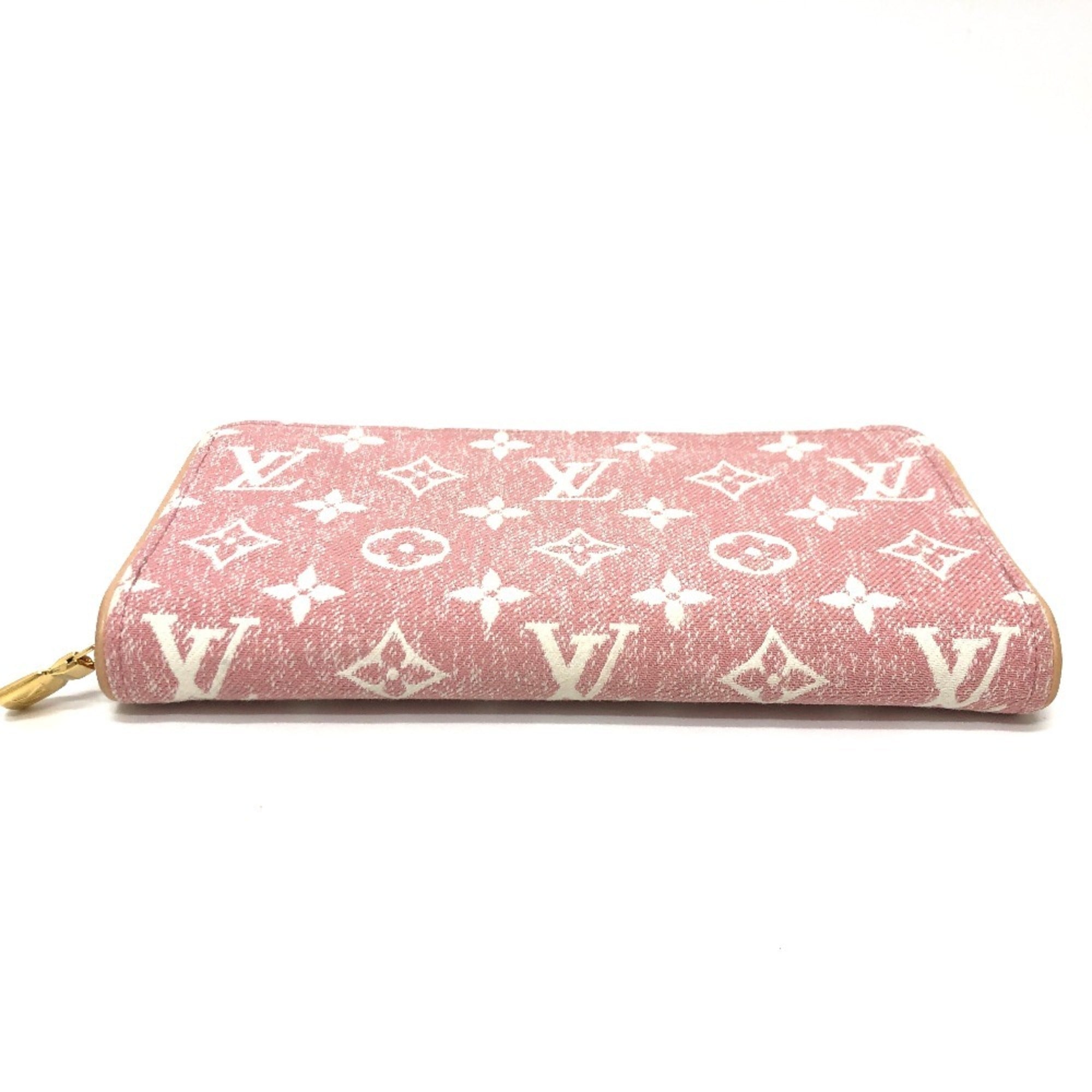 Louis Vuitton Monogram Denim Pink Monogram Denim Long Wallet (Bi-Fold) (Pre-Owned)
