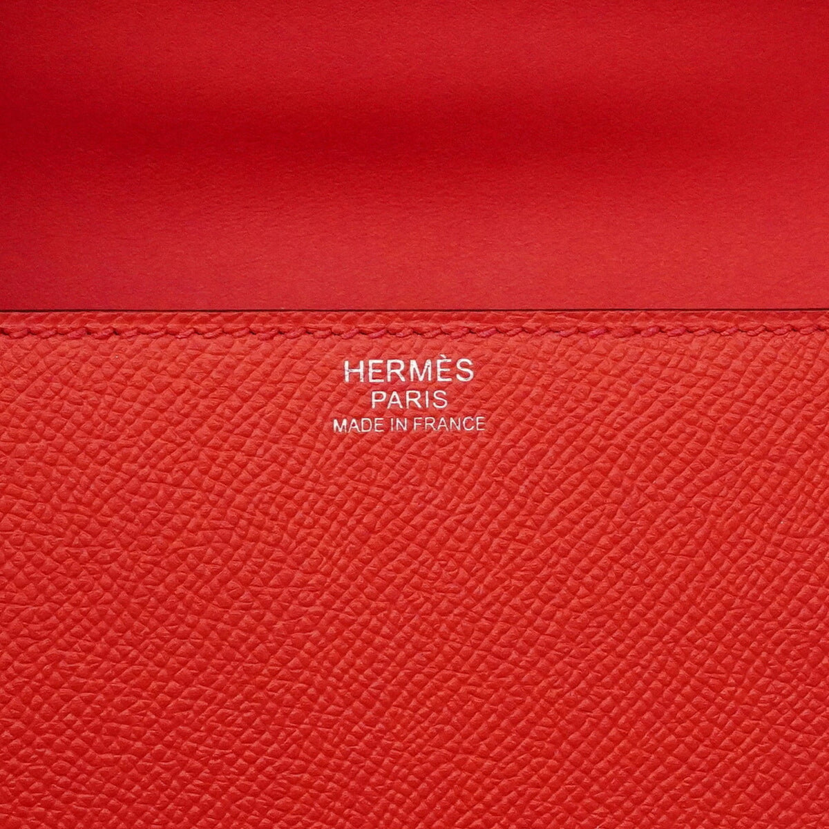 Hermes Red Color Leather Shoulder Bag (Pre-Owned)
