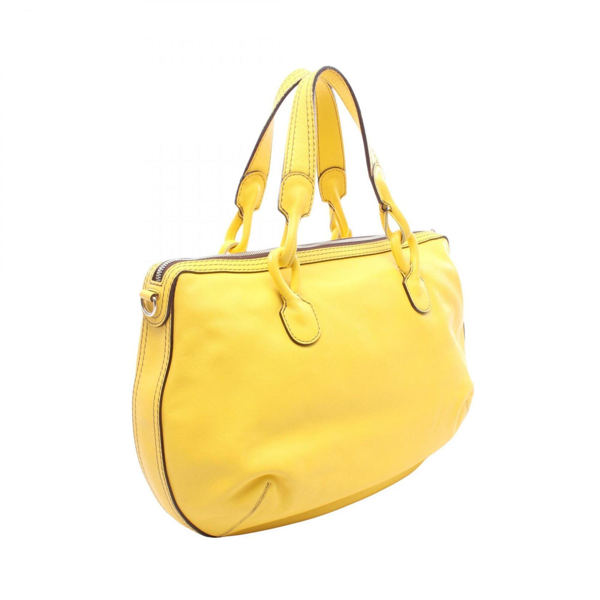 Loewe Yellow Leather Handbag (Pre-Owned)