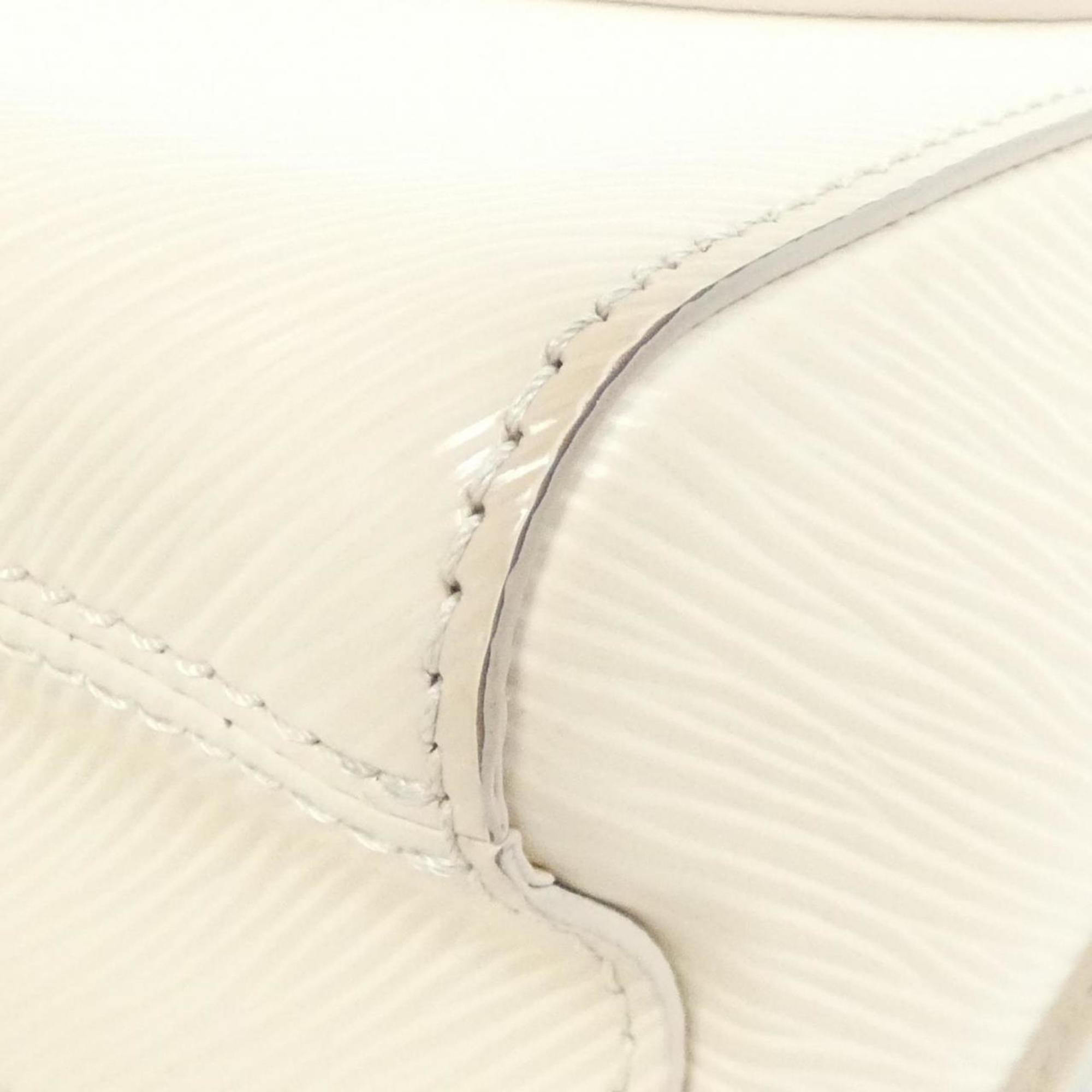 Louis Vuitton Beige White Leather Shoulder Bag (Pre-Owned)