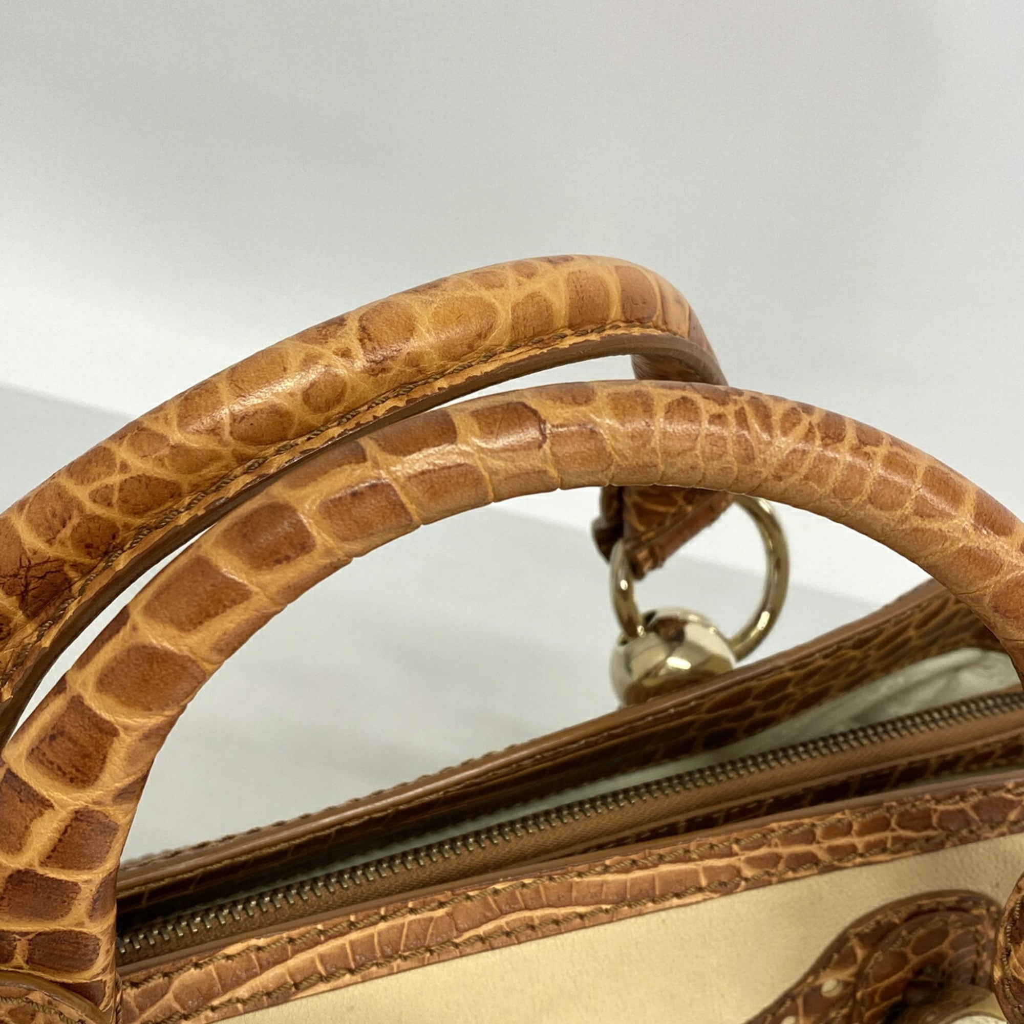 Celine Beige Brown Leather Handbag (Pre-Owned)