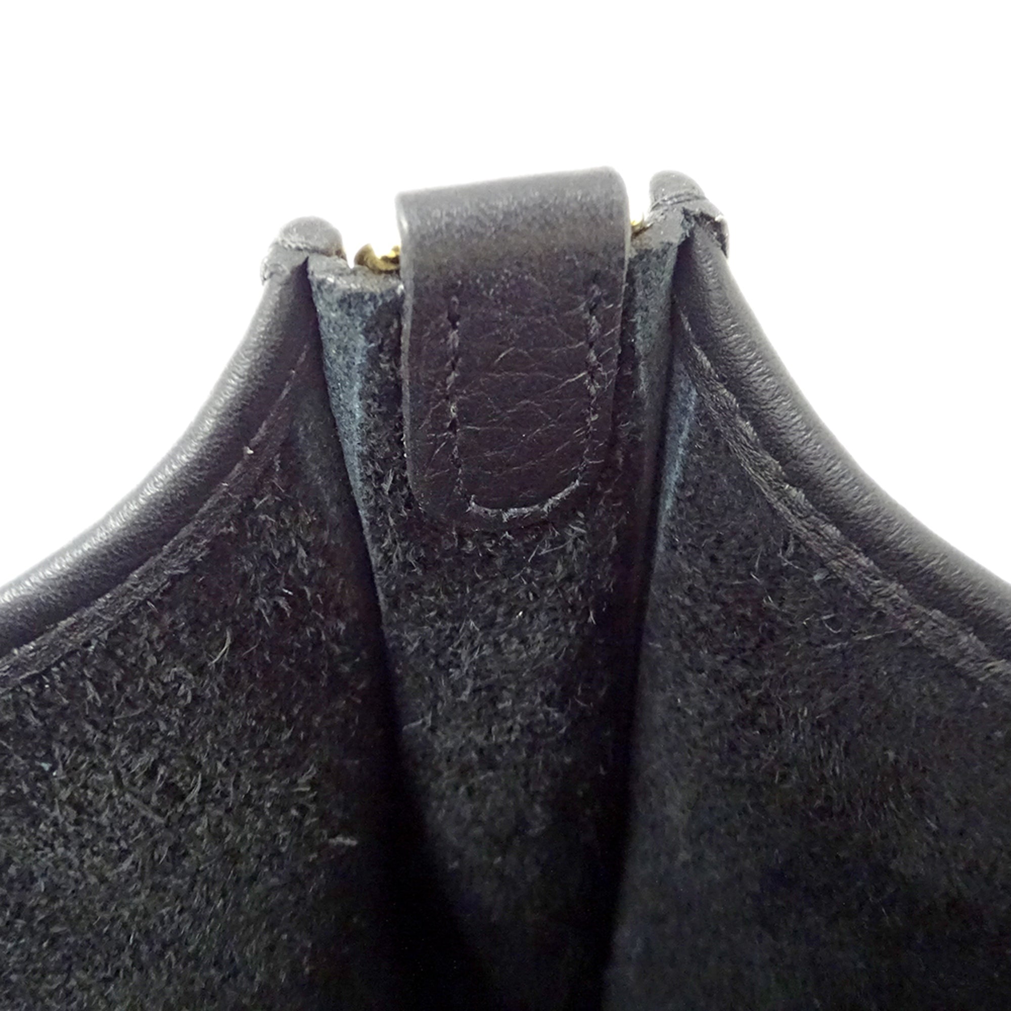Hermes Black Taurillon Clemence Leather Handbag Shoulder Bag (Pre-Owned)