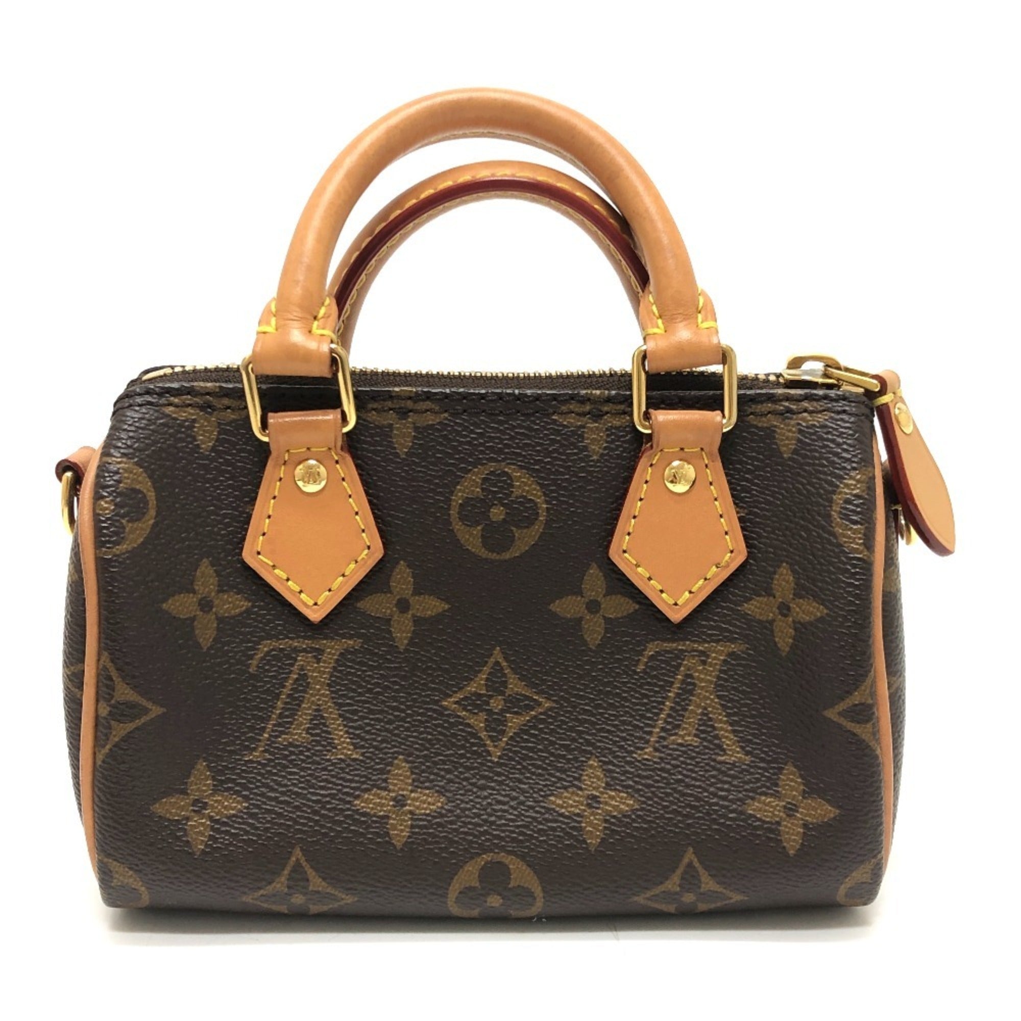 Louis Vuitton Brown Monogram Canvas Handbag Shoulder Bag (Pre-Owned)