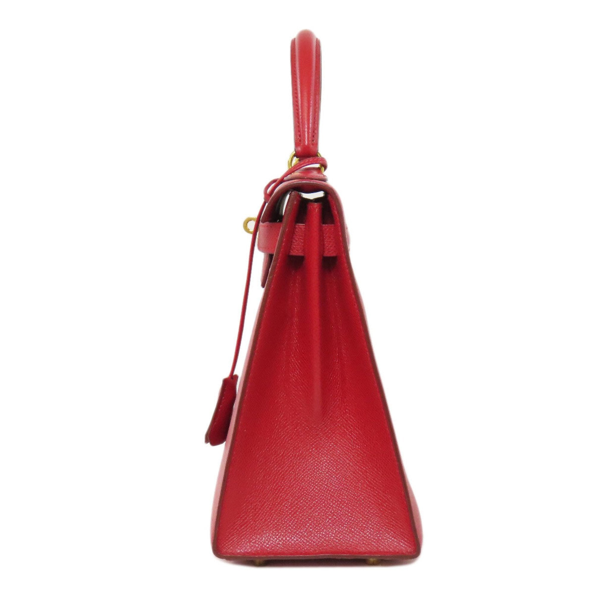 Hermes Red Color Epsom Leather Handbag (Pre-Owned)