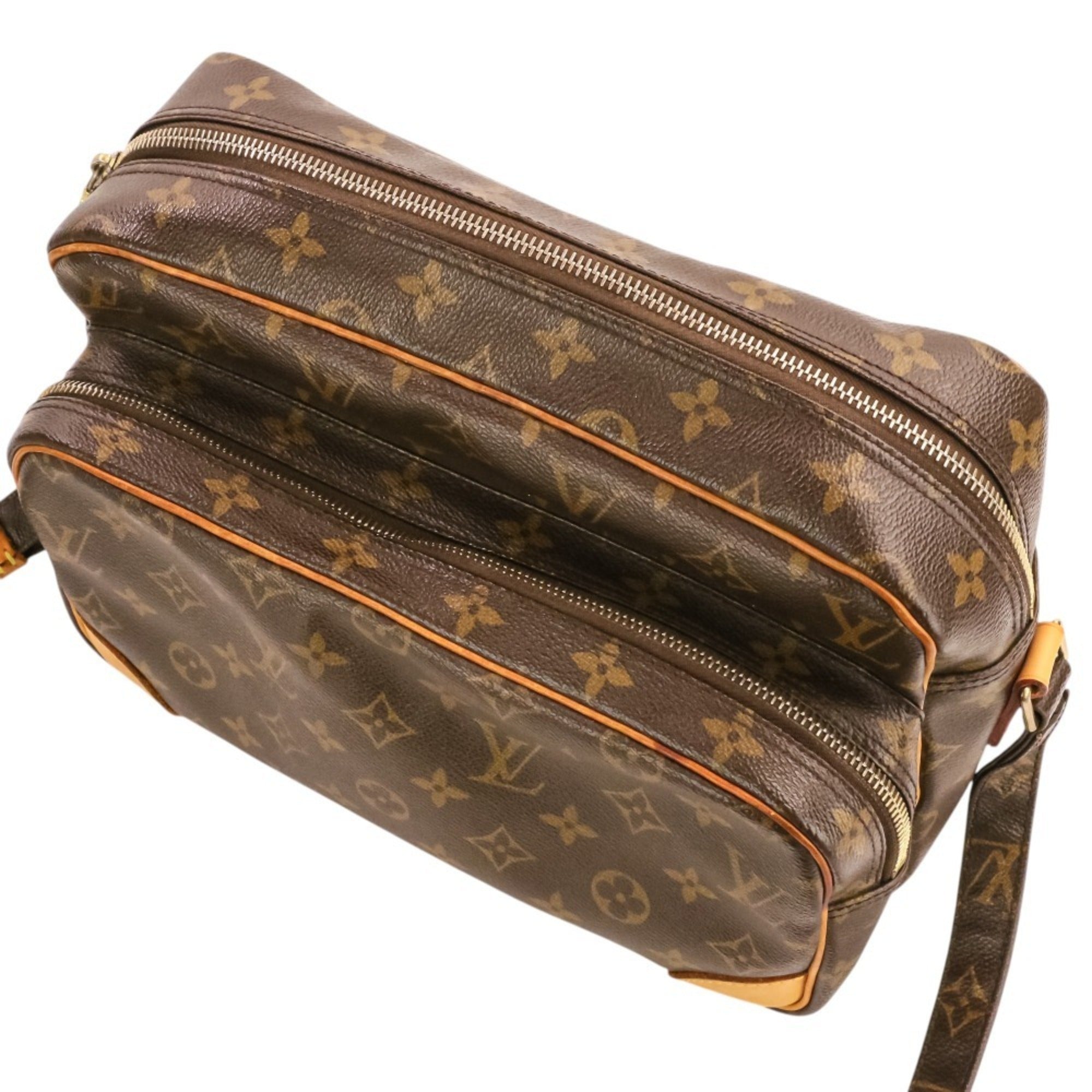 Louis Vuitton Brown Monogram Canvas Shoulder Bag (Pre-Owned)