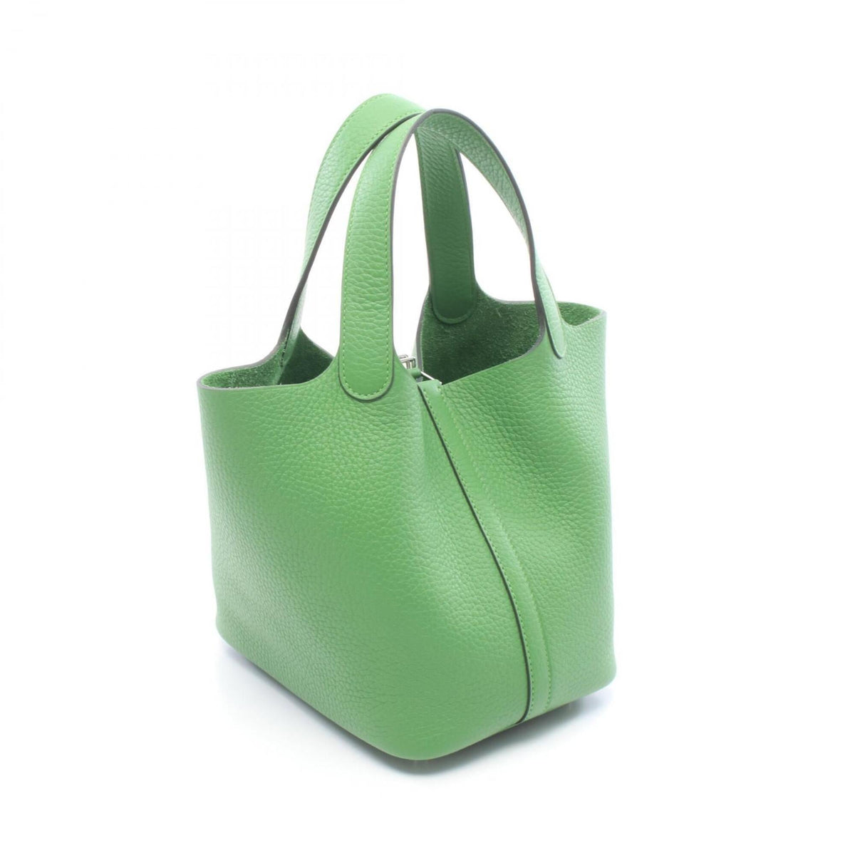 Hermes Green Taurillon Clemence Leather Handbag (Pre-Owned)