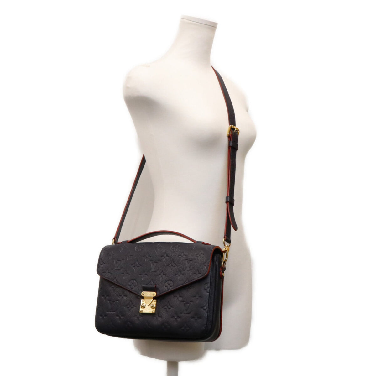 Louis Vuitton Navy Monogram Empreinte Shoulder Bag (Pre-Owned)