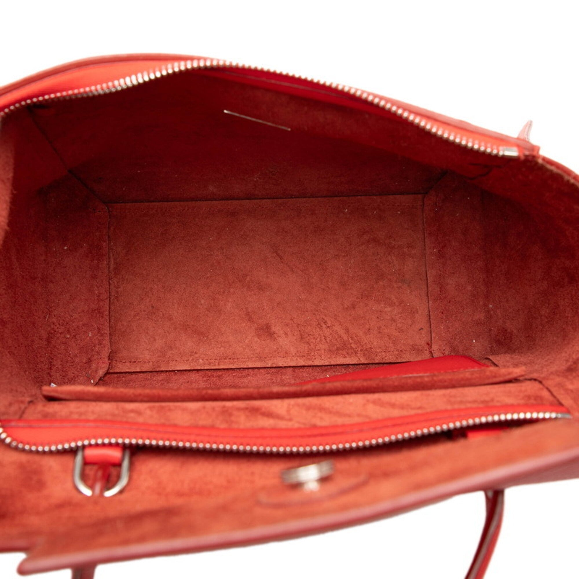 Celine Red Color Leather Handbag Shoulder Bag (Pre-Owned)