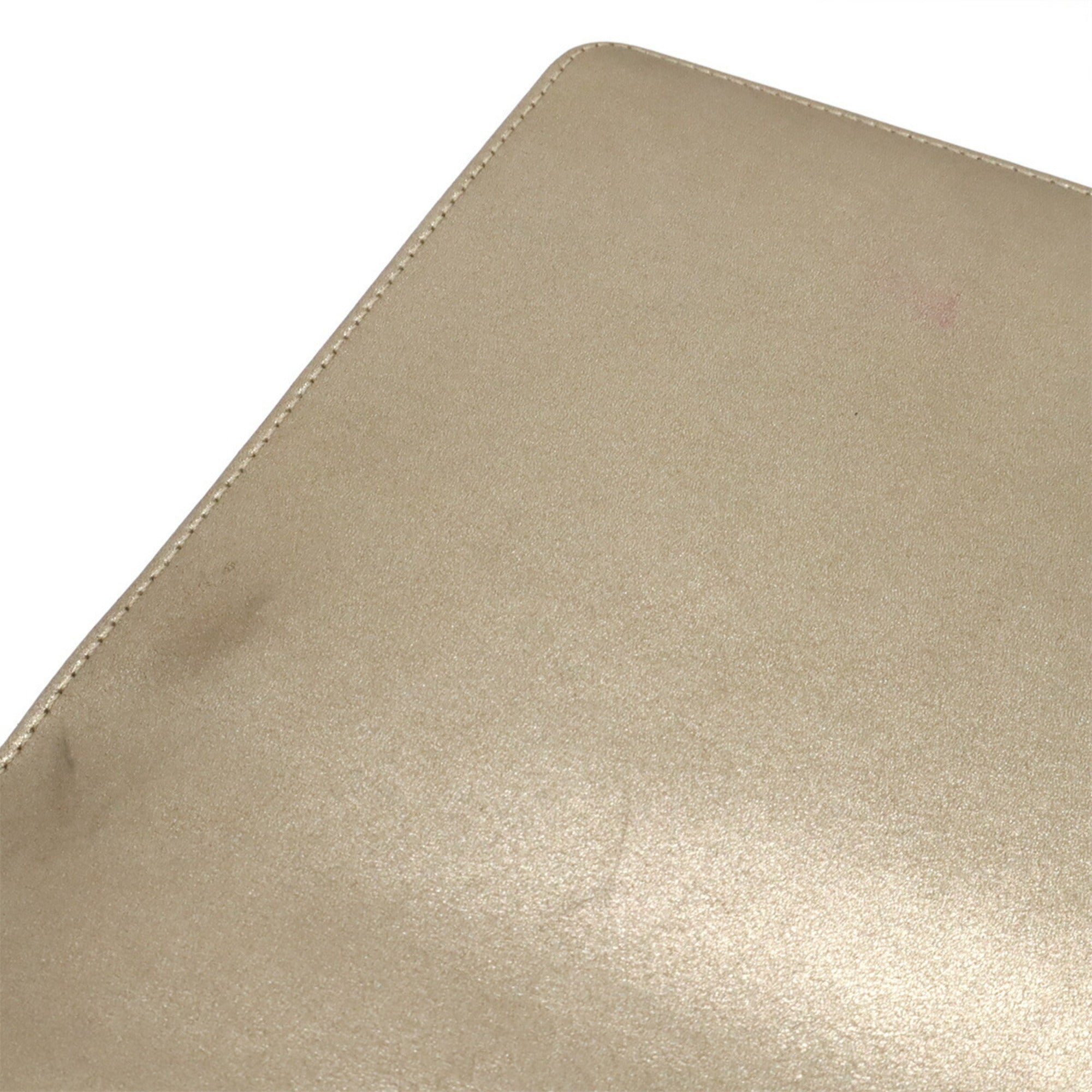 Chanel Matelasse Gold Gray Leather Shoulder Bag (Pre-Owned)