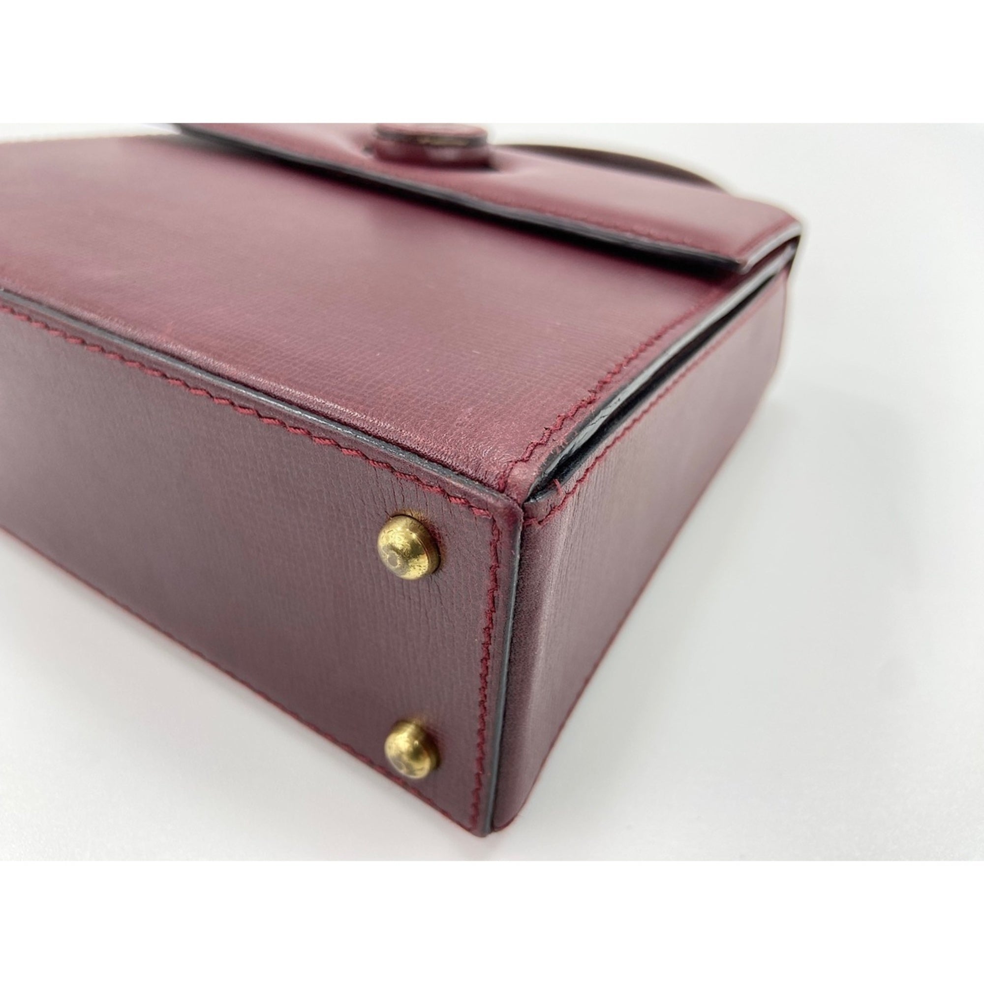 Cartier Must Wine Red Handbag (Pre-Owned)