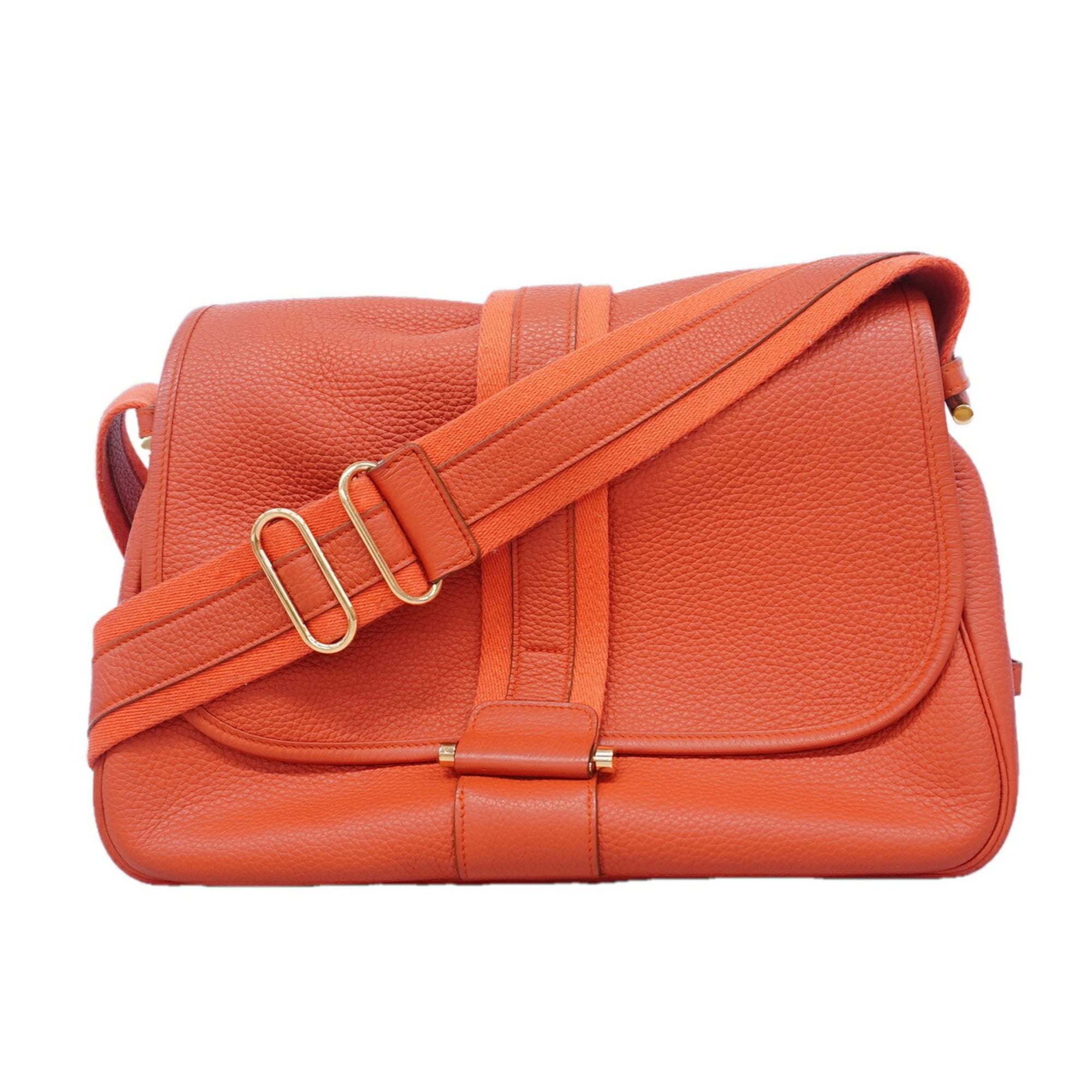 Hermes Rose Jaipur Taurillon Clemence Leather Shoulder Bag (Pre-Owned)