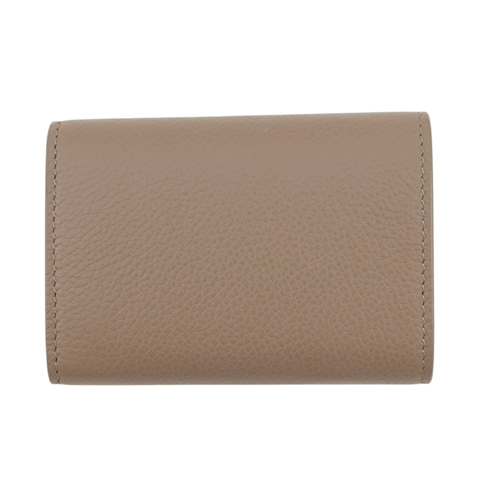 Yves Saint Laurent Brown Leather Wallet (Tri-Fold) (Pre-Owned)