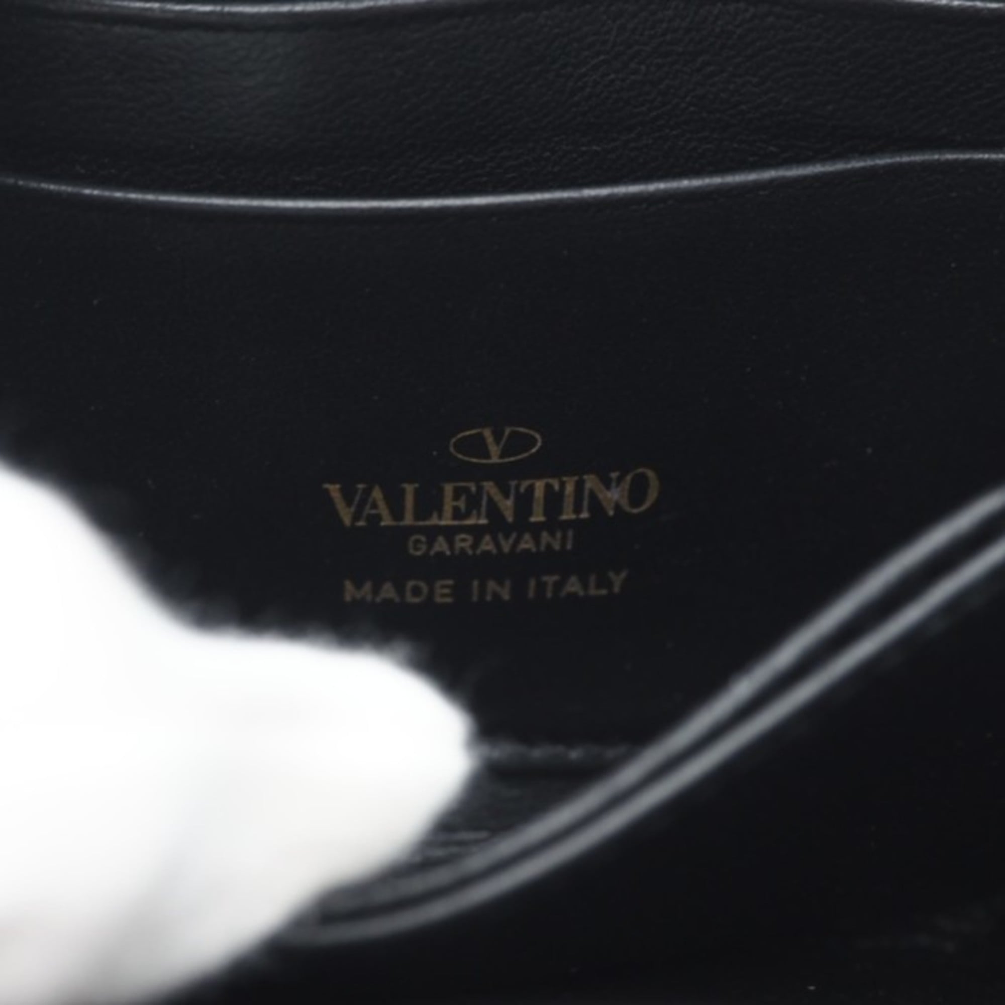 Valentino Black Leather Shoulder Bag (Pre-Owned)