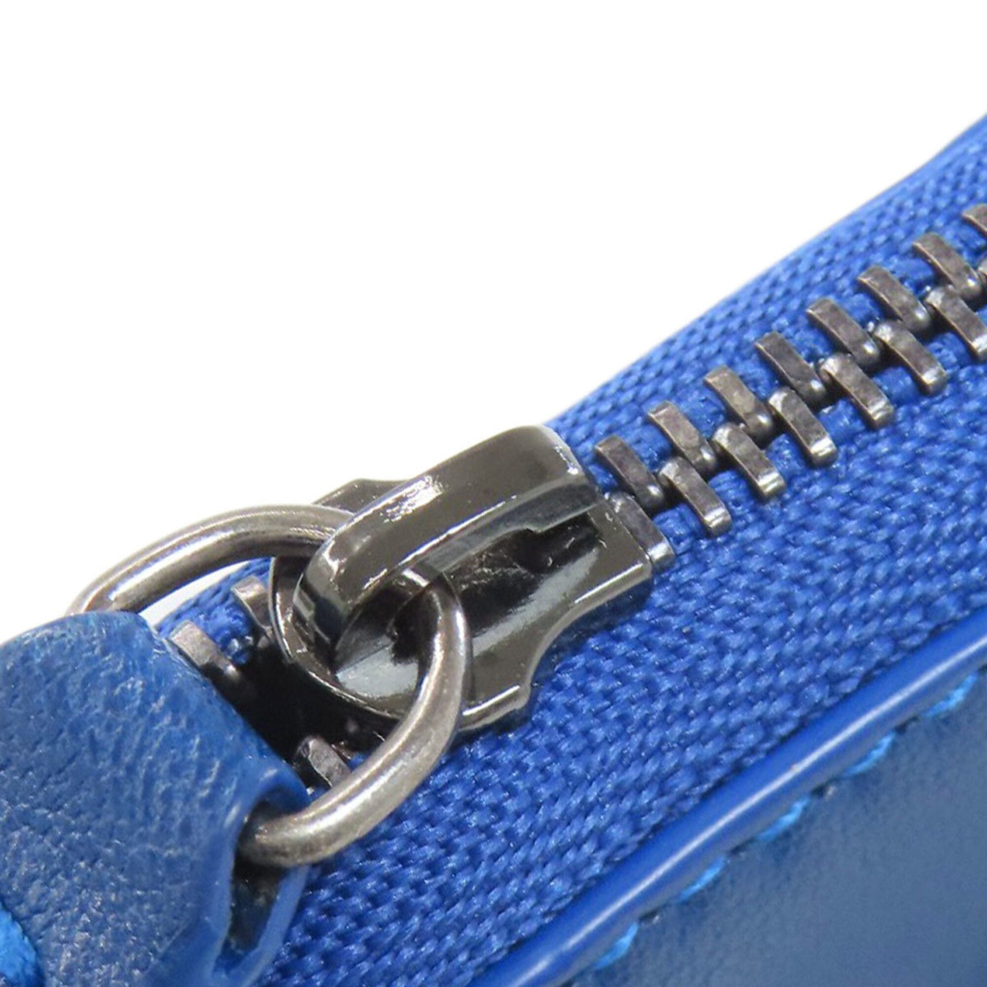 Jimmy Choo Blue Leather Coin Purse/Coin Case (Pre-Owned)