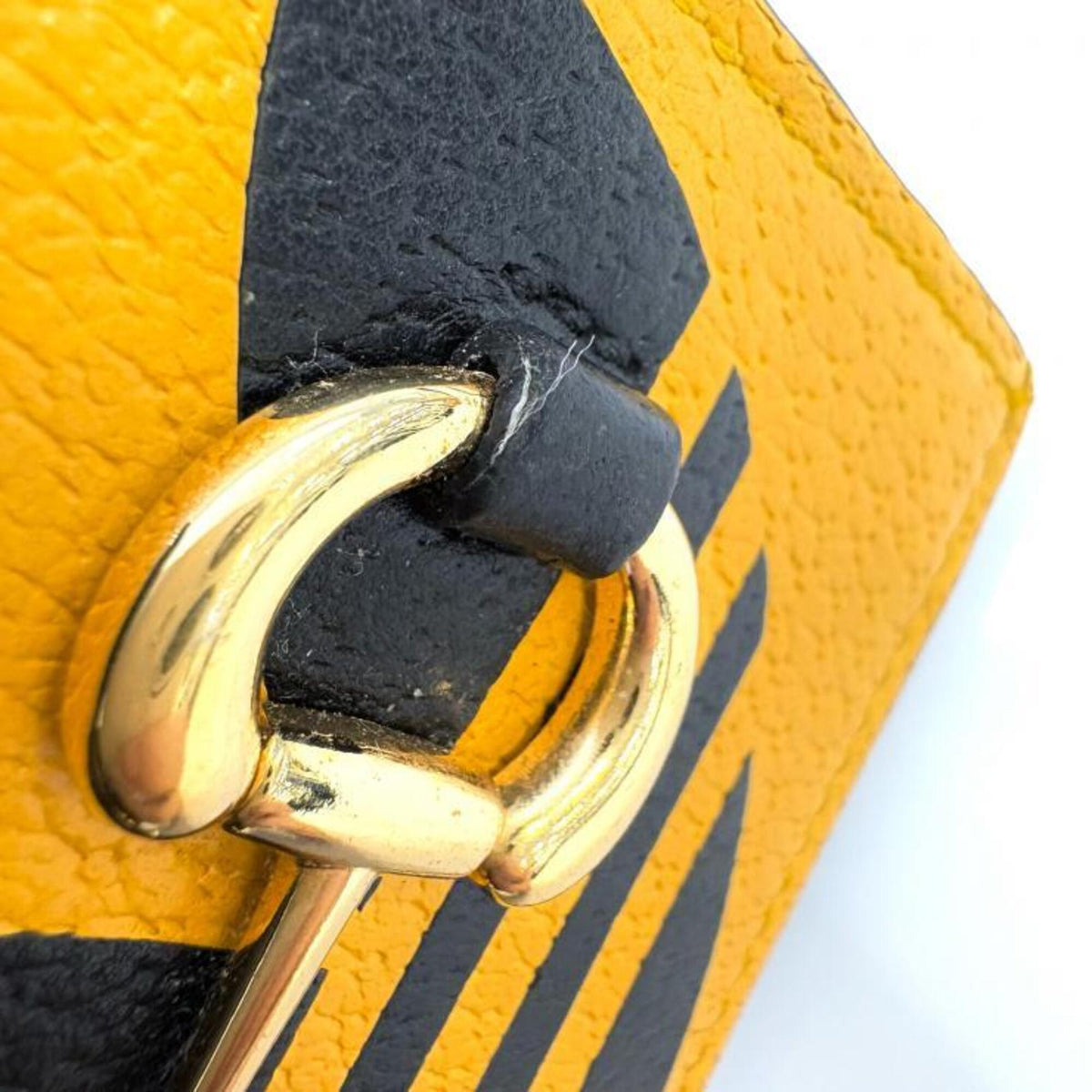 Gucci Black Orange Yellow Coin Purse/Coin Case (Pre-Owned)