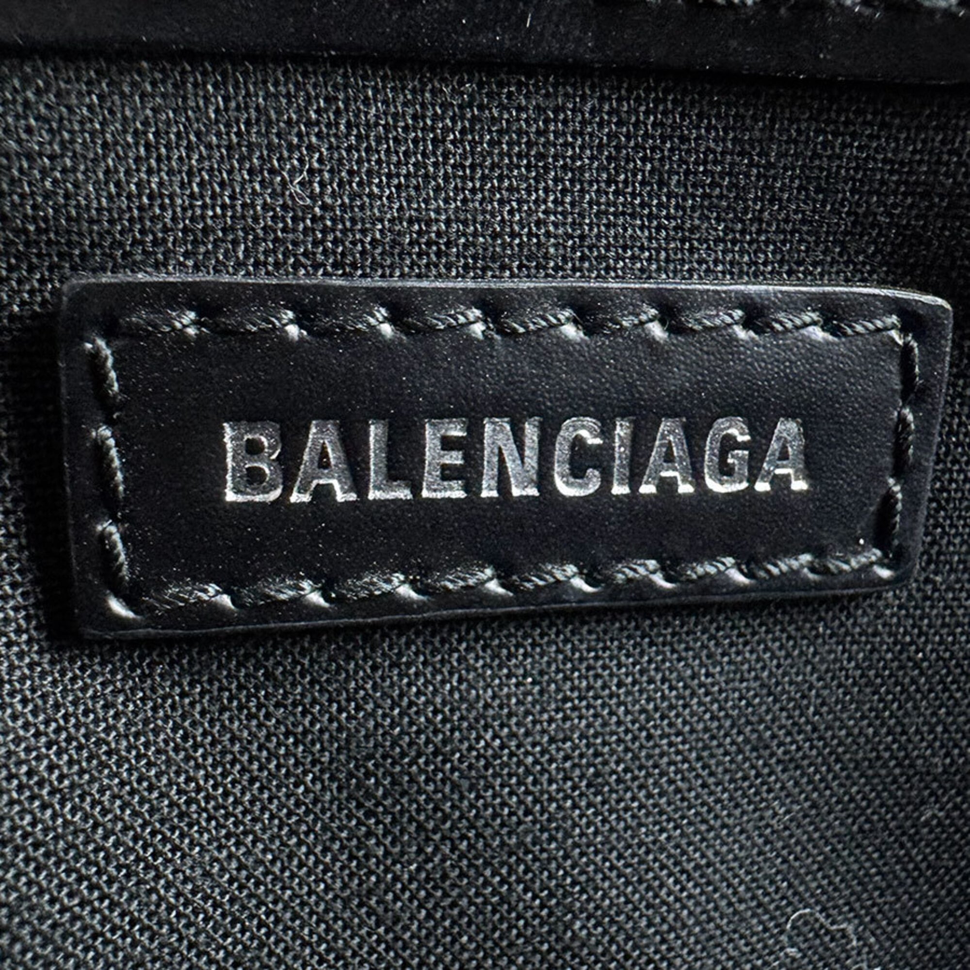 Balenciaga Black Canvas Leather Handbag (Pre-Owned)