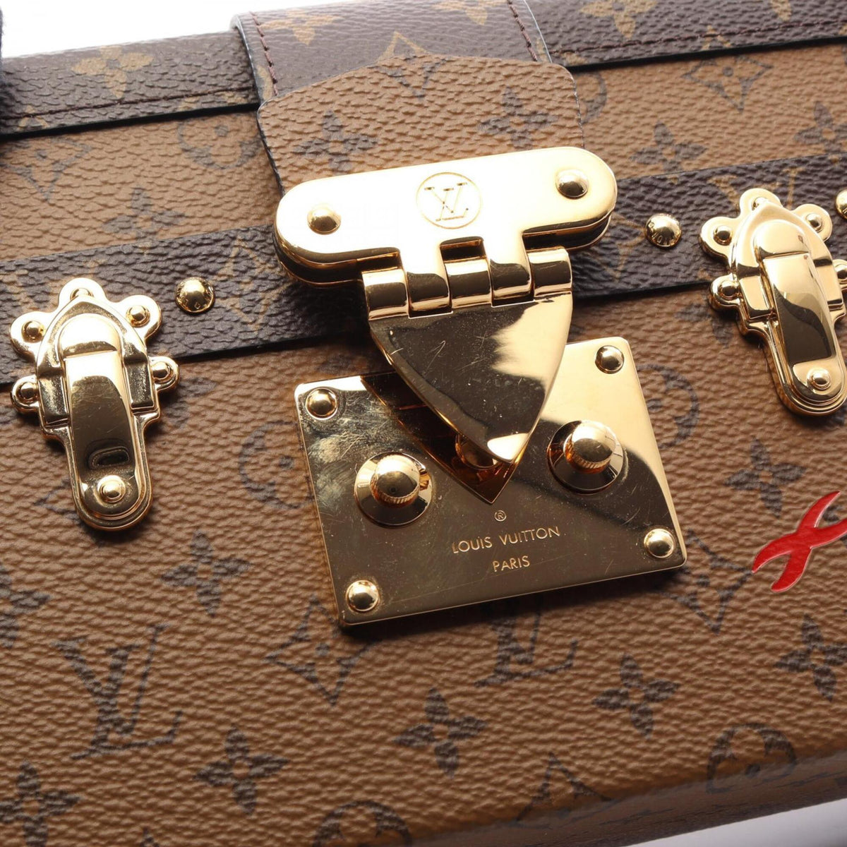 Louis Vuitton Brown Monogram Reverse Coated Canvas Handbag Shoulder Bag (Pre-Owned)
