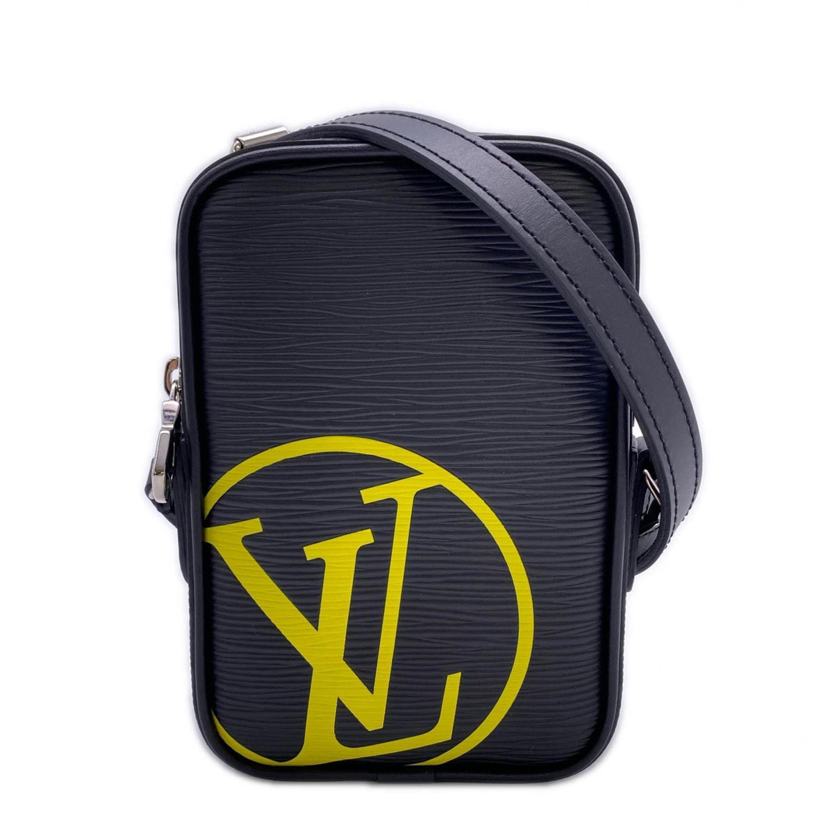 Louis Vuitton Black Yellow Leather Shoulder Bag (Pre-Owned)