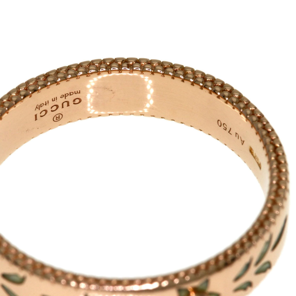Gucci Icon Pink Gold (18K) Band Ring (Pre-Owned)