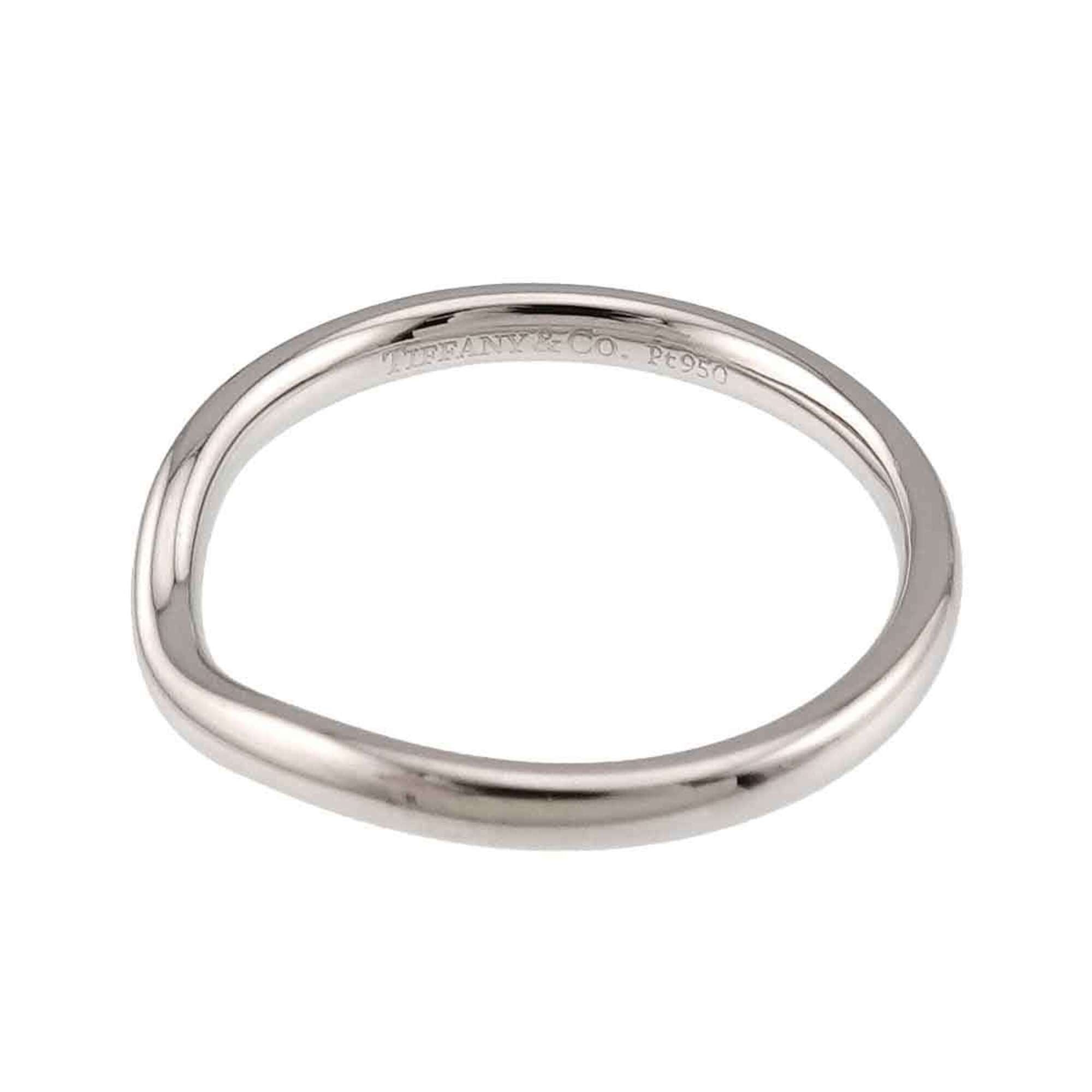 Tiffany Platinum Platinum 950 Band Ring (Pre-Owned)