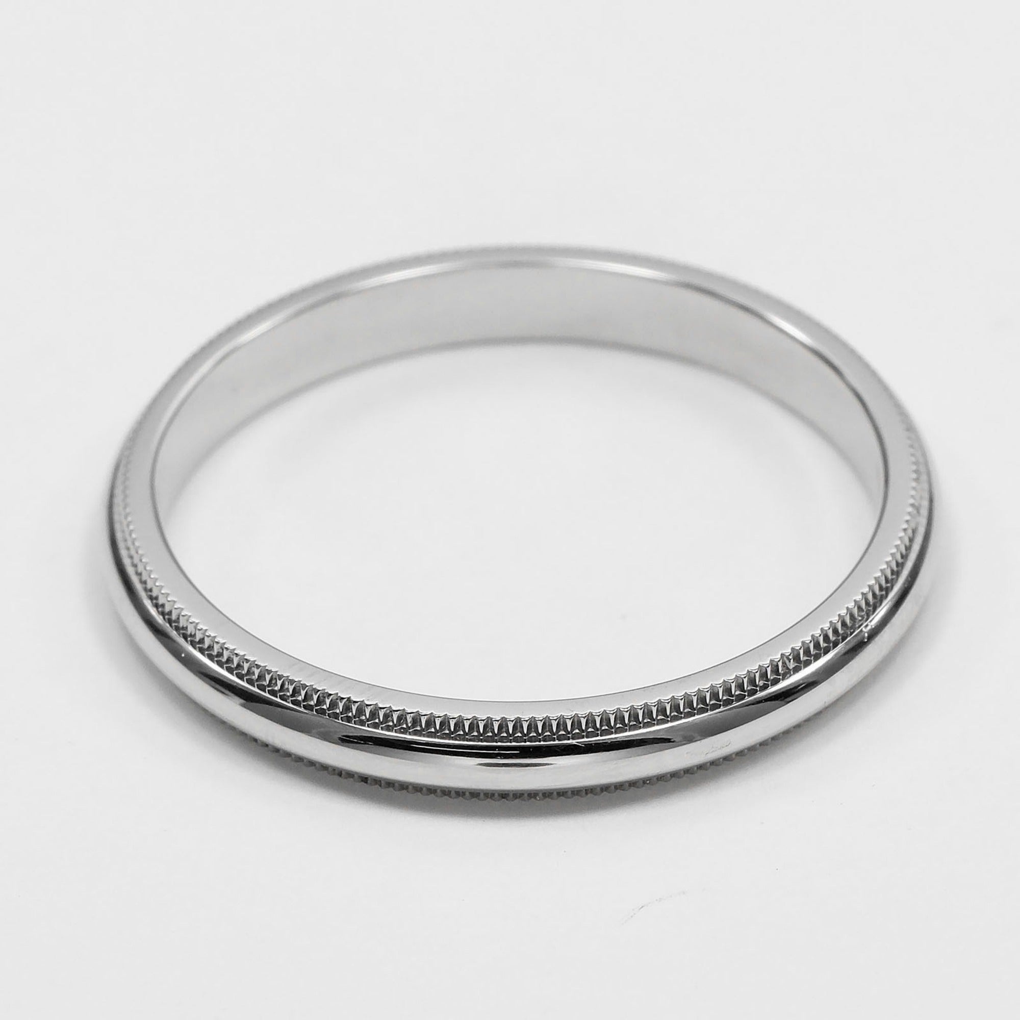 Tiffany Platinum Platinum 950 Band Ring (Pre-Owned)