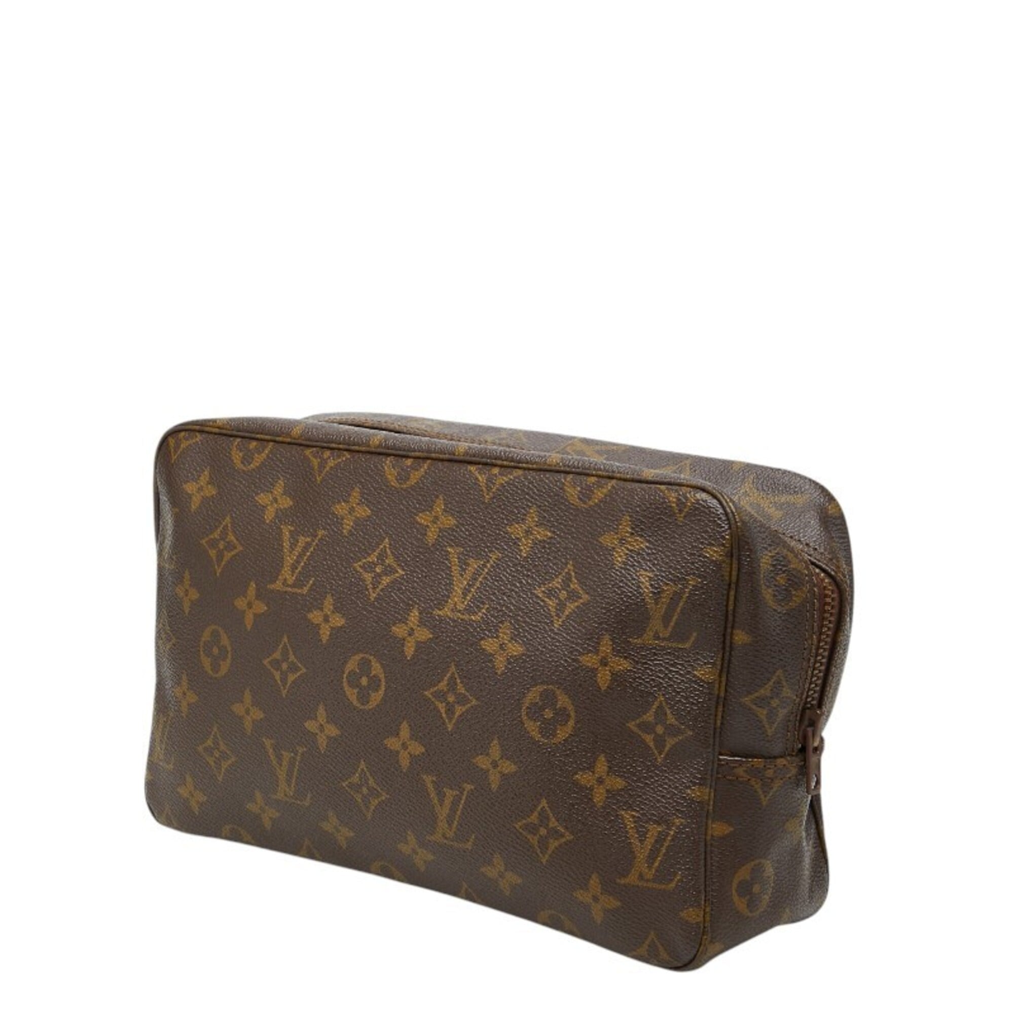Louis Vuitton Brown Pvc Leather Clutch Bag (Pre-Owned)
