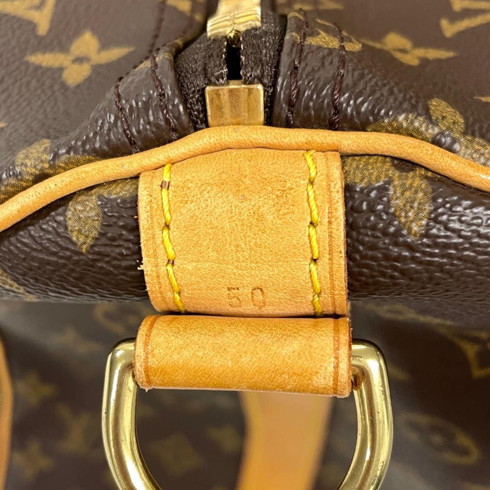 Louis Vuitton Brown Monogram Canvas Boston Bag (Pre-Owned)