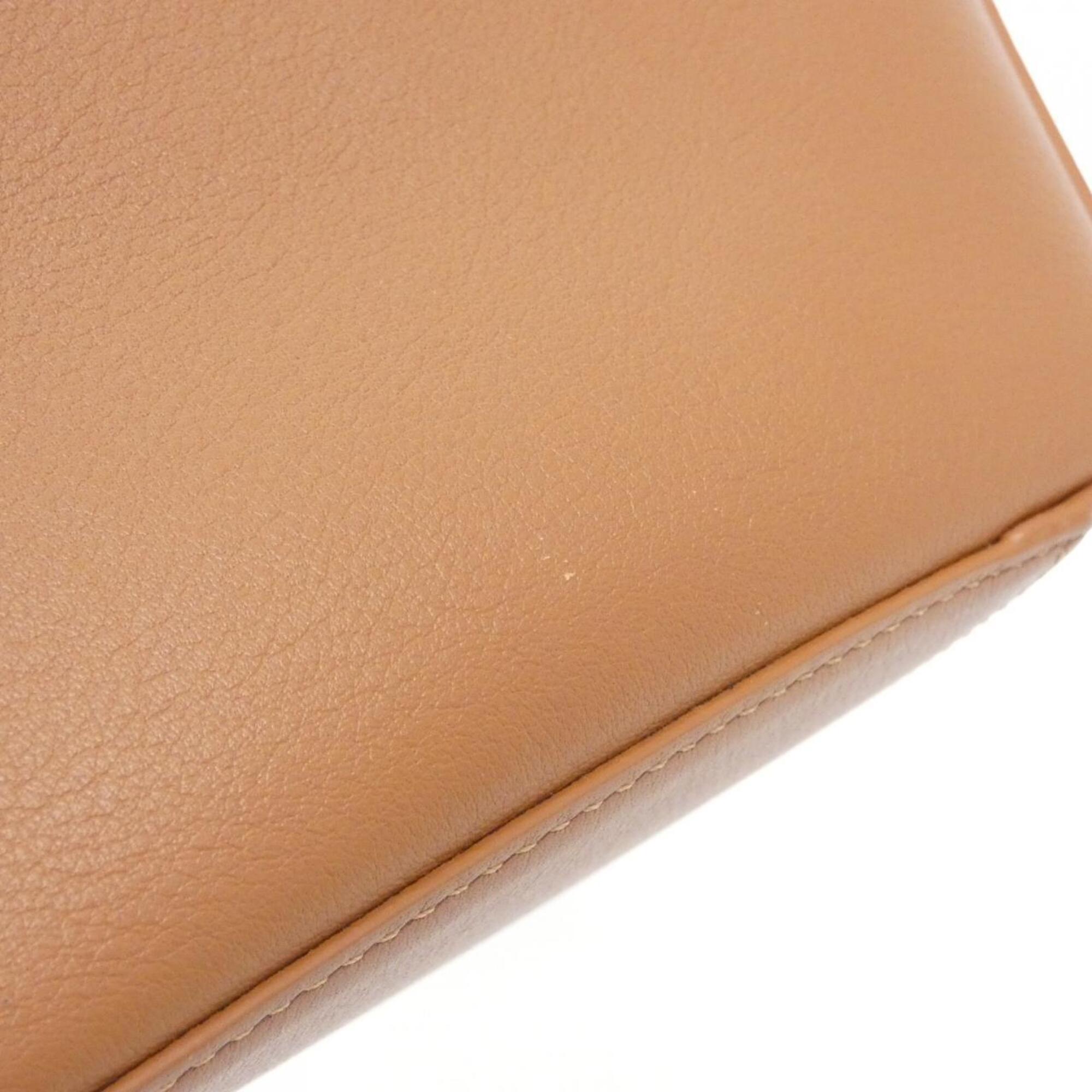 Loewe Brown Leather Handbag Shoulder Bag (Pre-Owned)