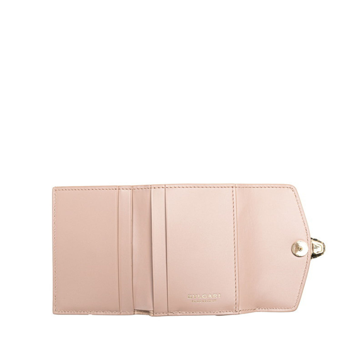 Bvlgari Pink Leather Wallet (Tri-Fold) (Pre-Owned)