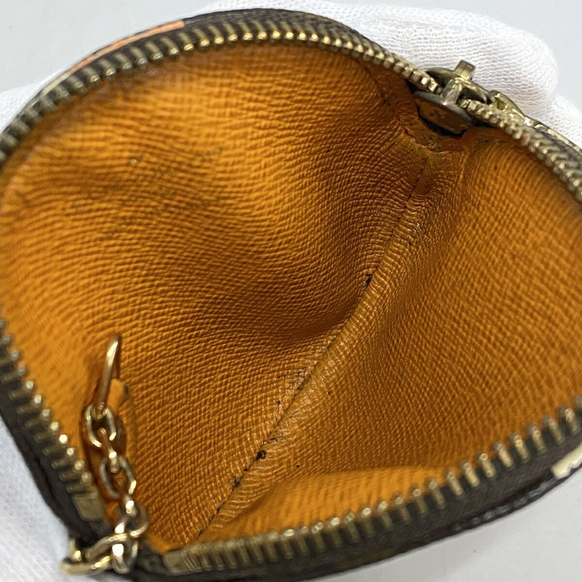 Louis Vuitton Orange Coin Purse/Coin Case (Pre-Owned)