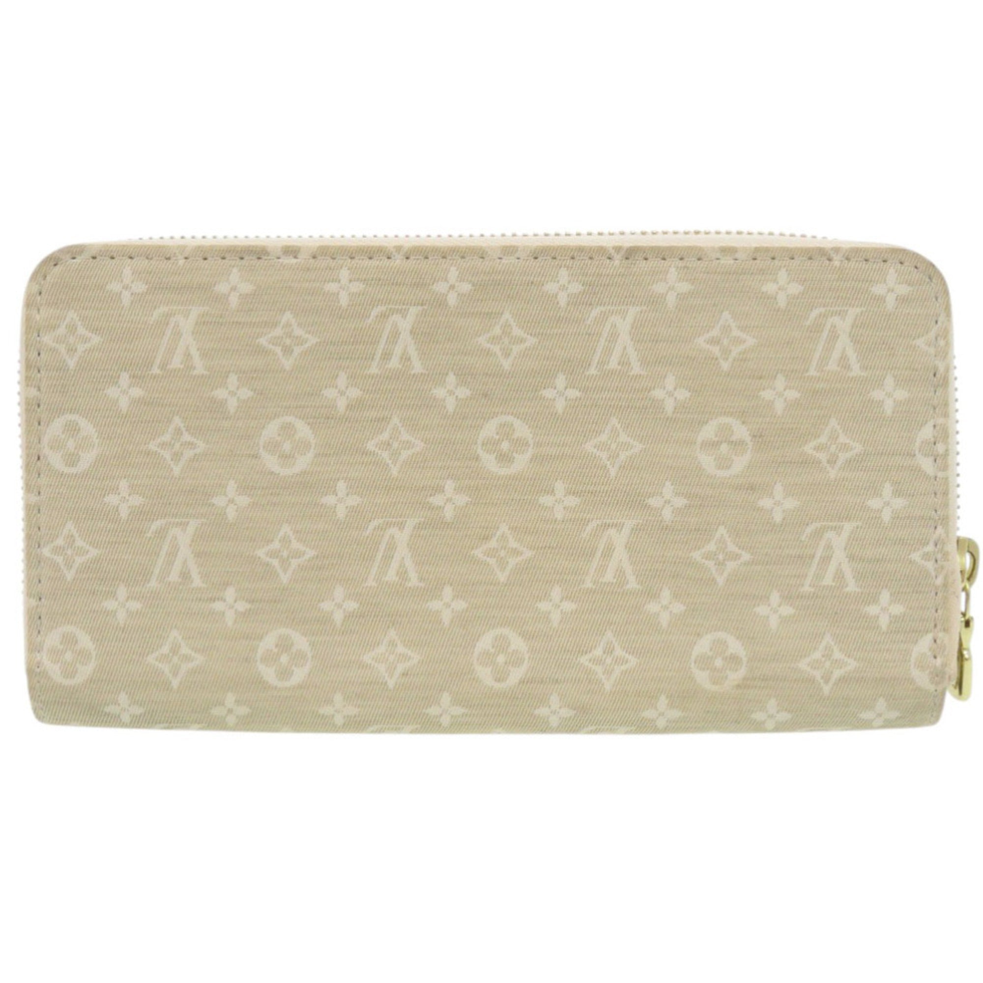 Louis Vuitton Beige Monogram Mini Long Wallet (Bi-Fold) (Pre-Owned)