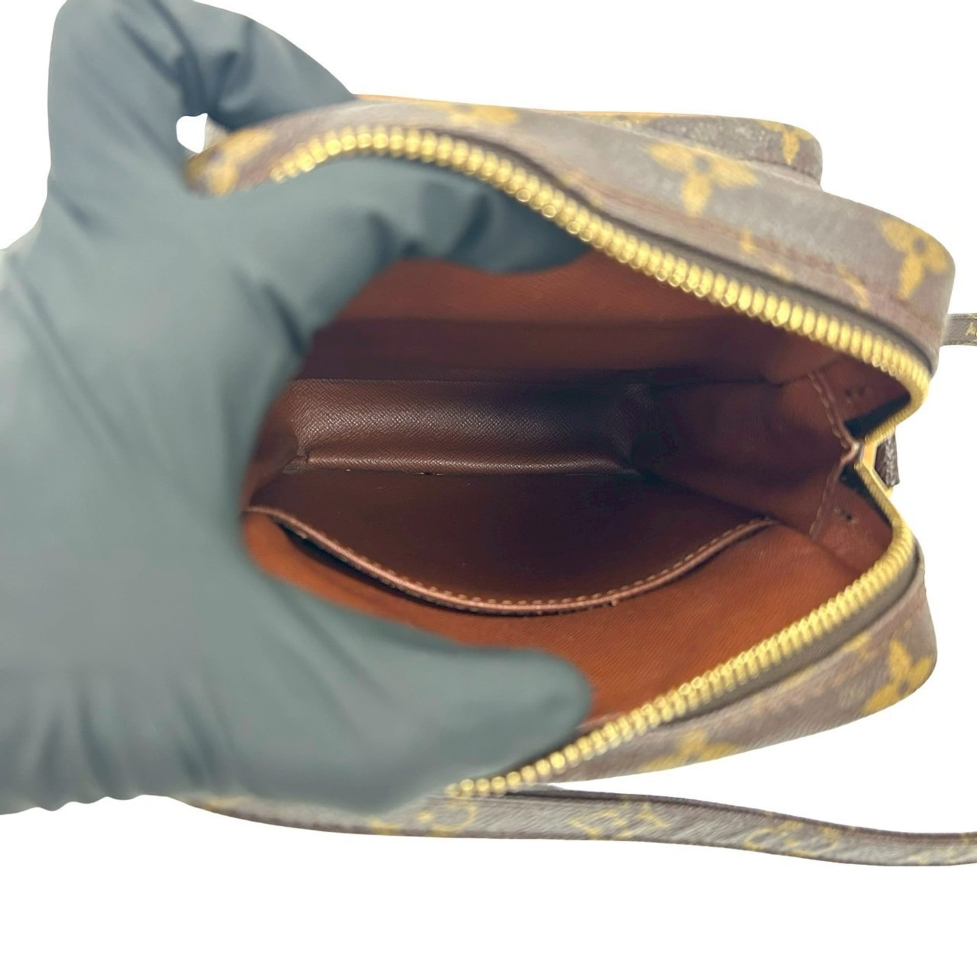 Louis Vuitton Brown Leather Pvc Pochette Shoulder Bag (Pre-Owned)
