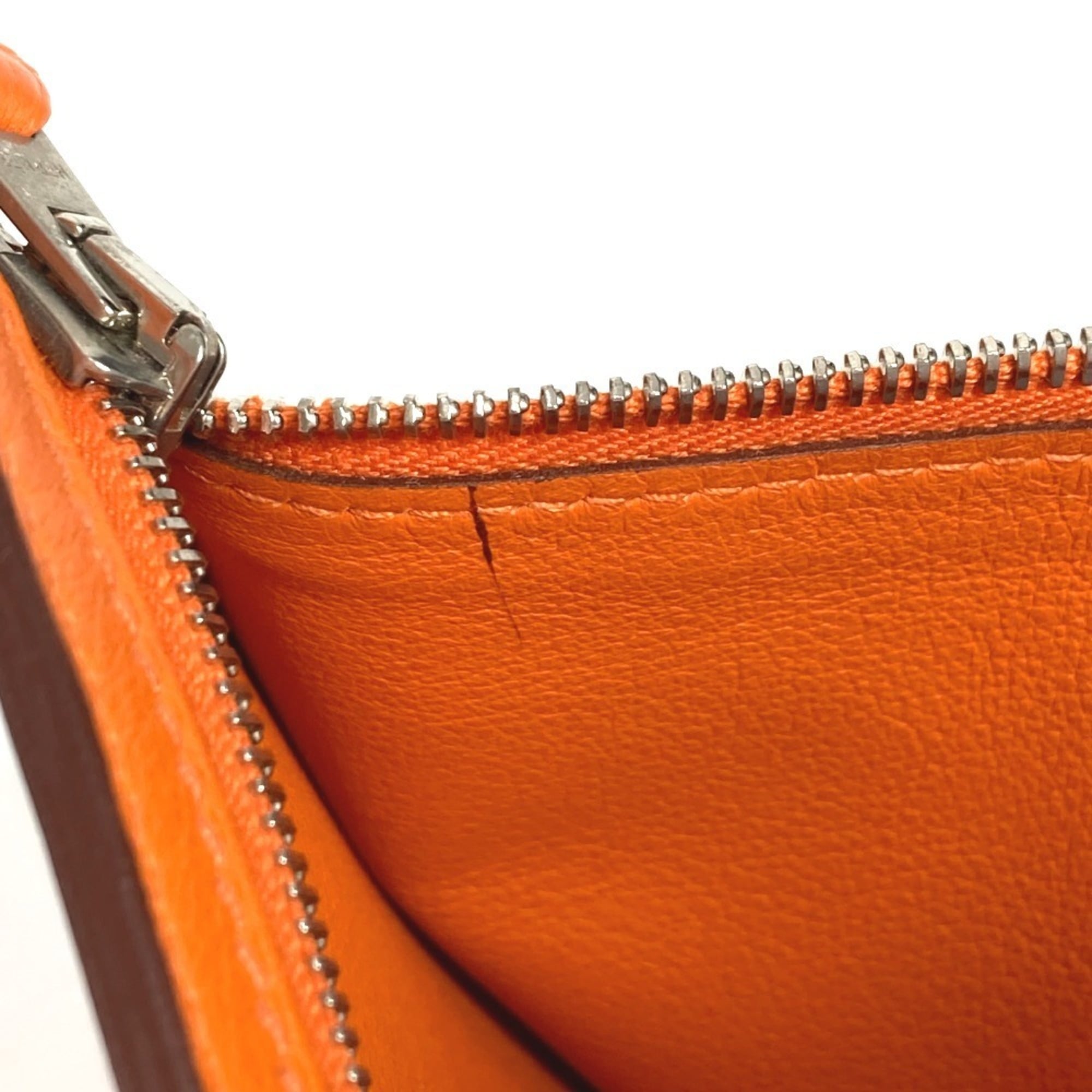 Hermes Orange Swift Leather Wallet (Bi-Fold) (Pre-Owned)