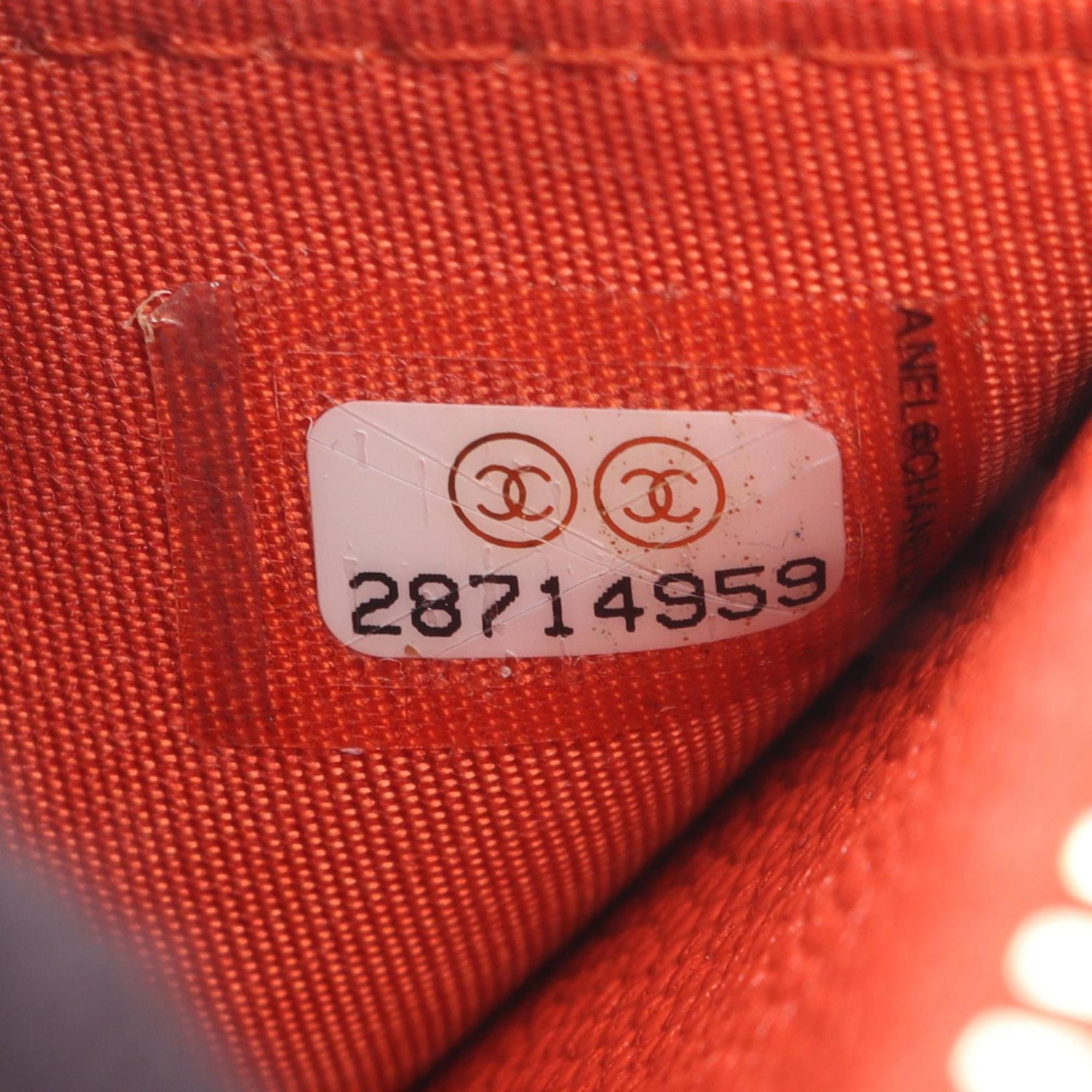Chanel Orange Leather Shoulder Bag (Pre-Owned)