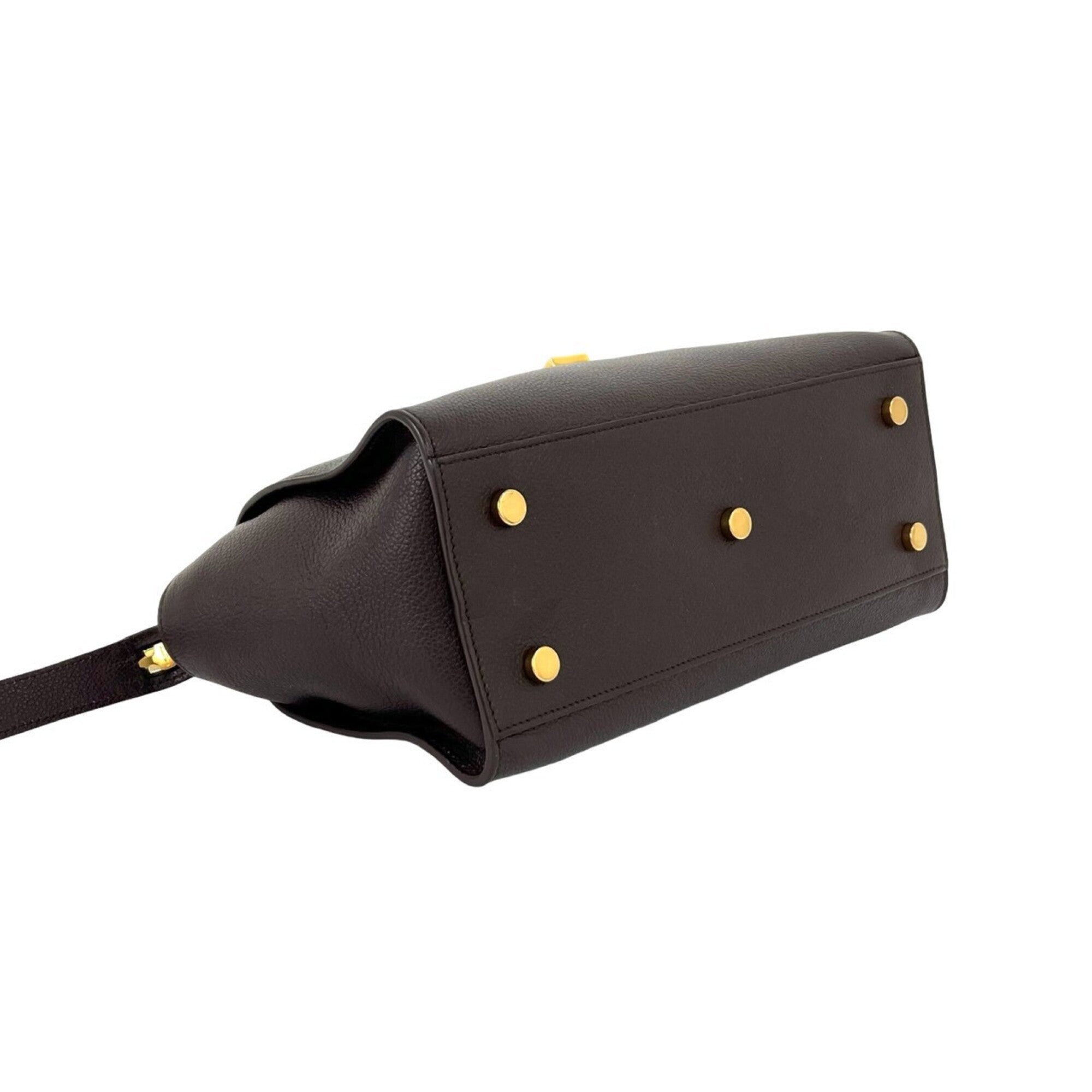 Saint Laurent Brown Leather Handbag (Pre-Owned)