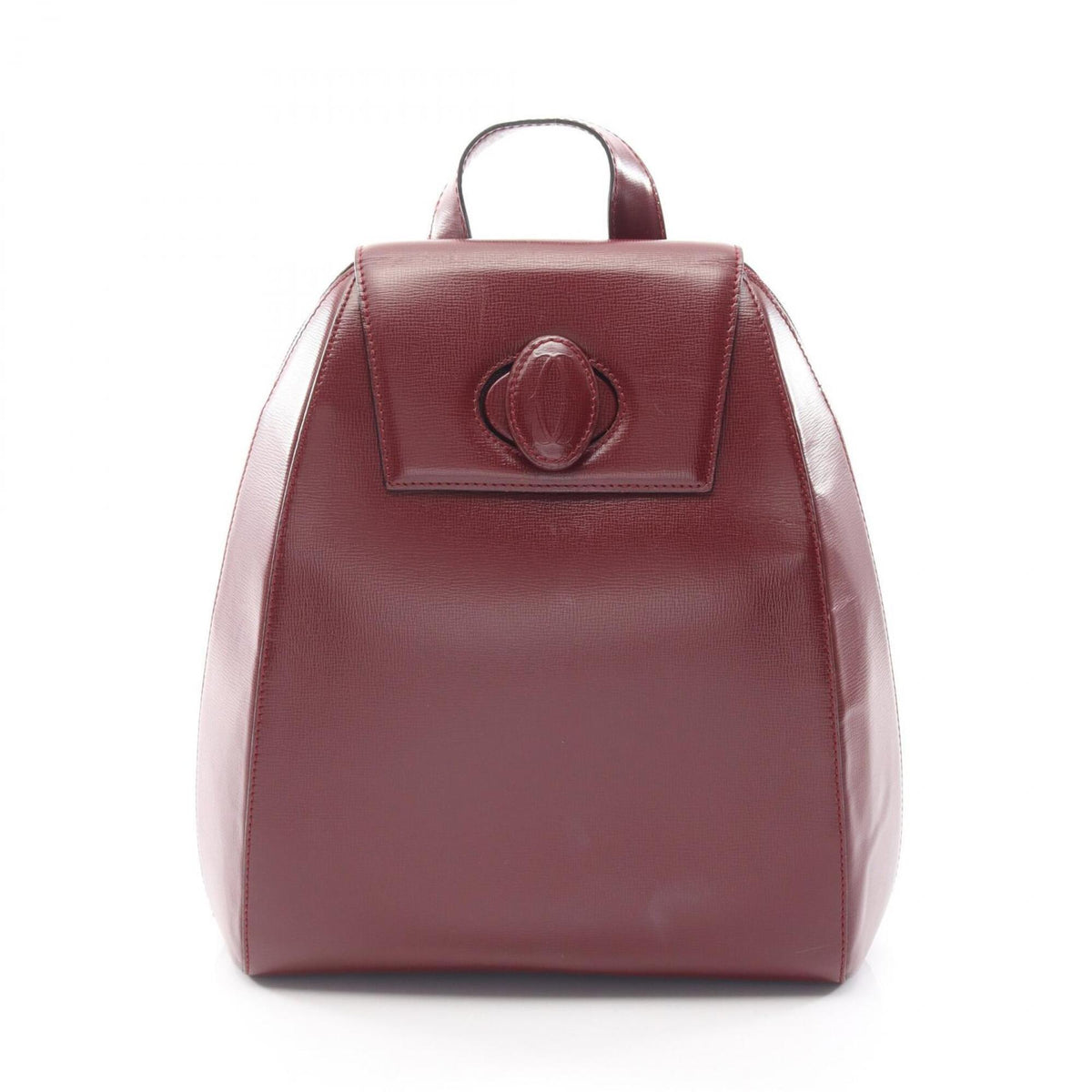 Cartier Bordeaux Leather Backpack (Pre-Owned)