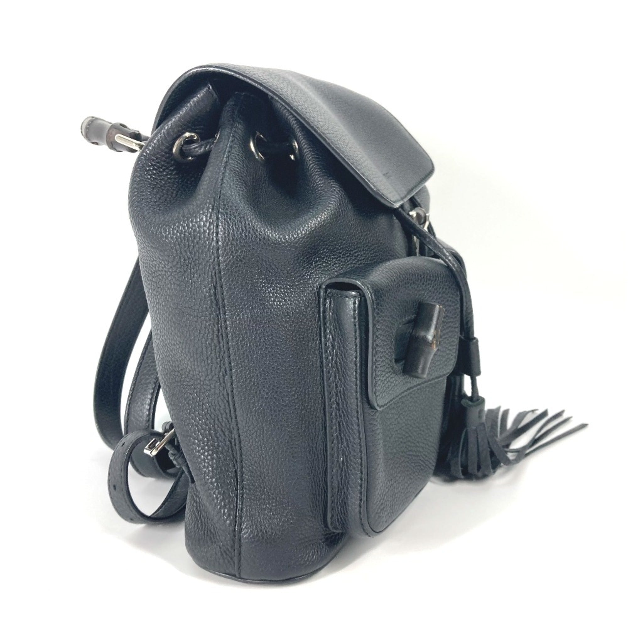 Gucci Black Leather Backpack (Pre-Owned)