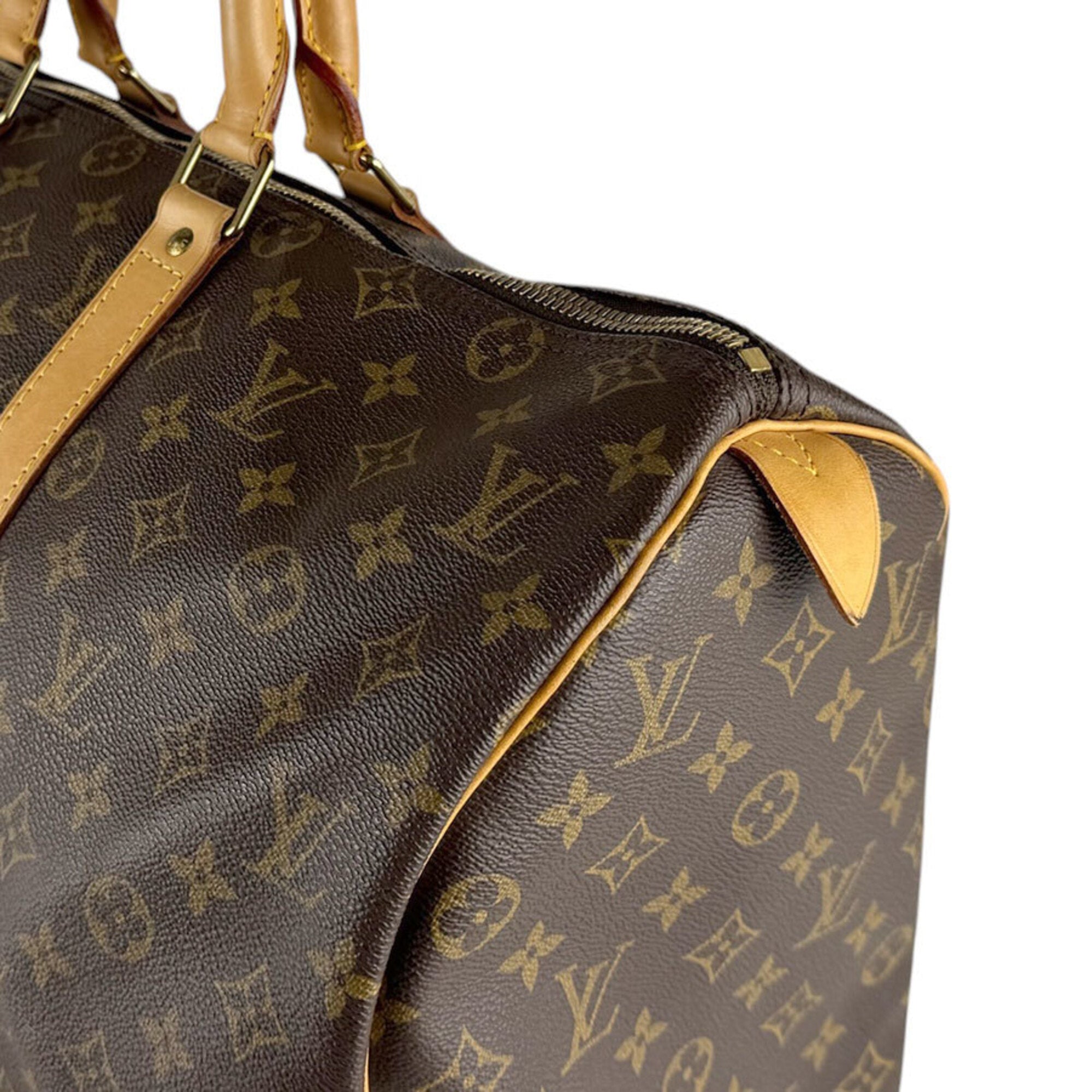 Louis Vuitton Brown Monogram Monogram Boston Bag Handbag (Pre-Owned)