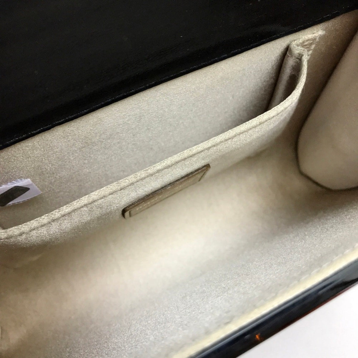 Jimmy Choo Black Gold Leather Plastic Clutch Bag Pochette Shoulder Bag (Pre-Owned)