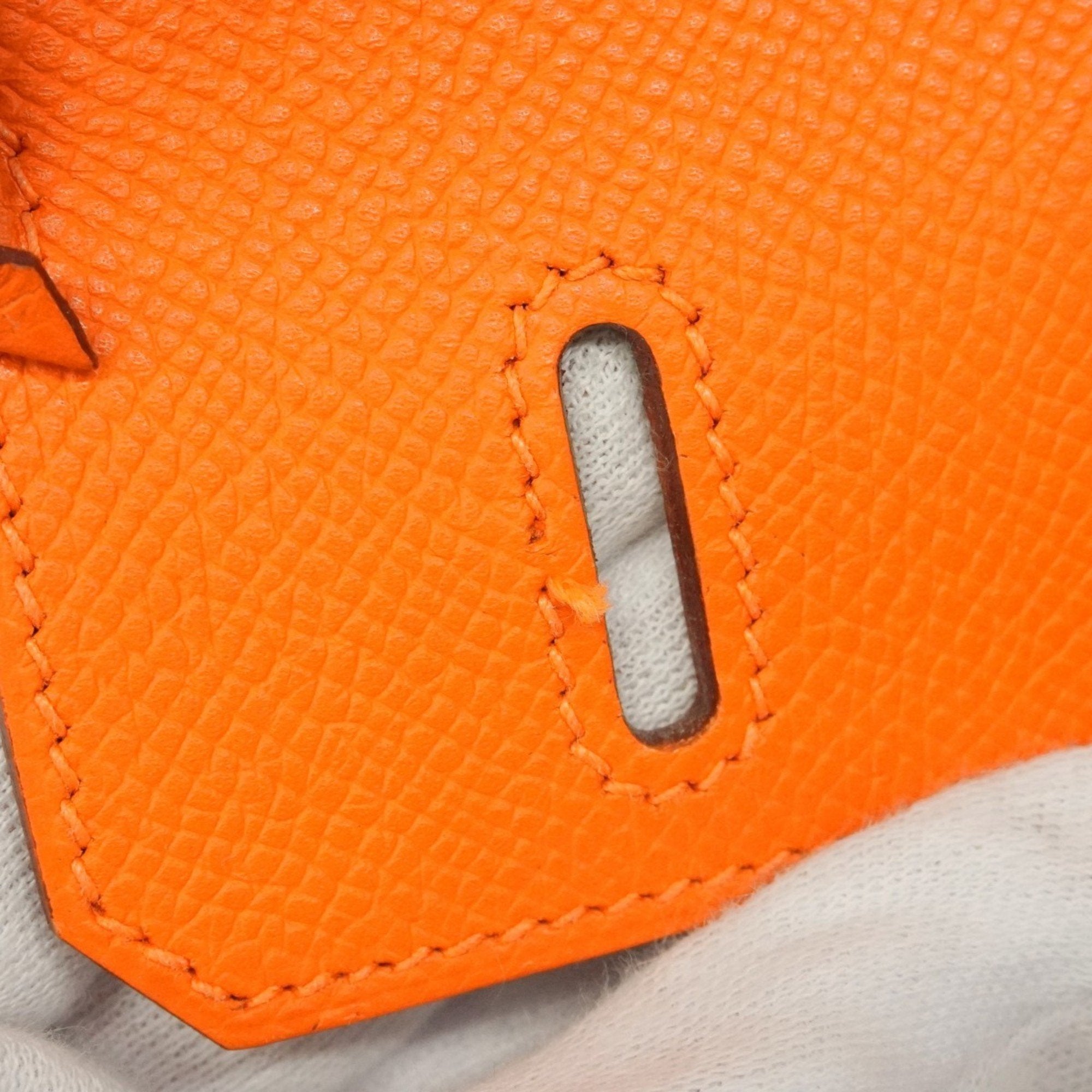 Hermes Orange Epsom Leather Handbag (Pre-Owned)
