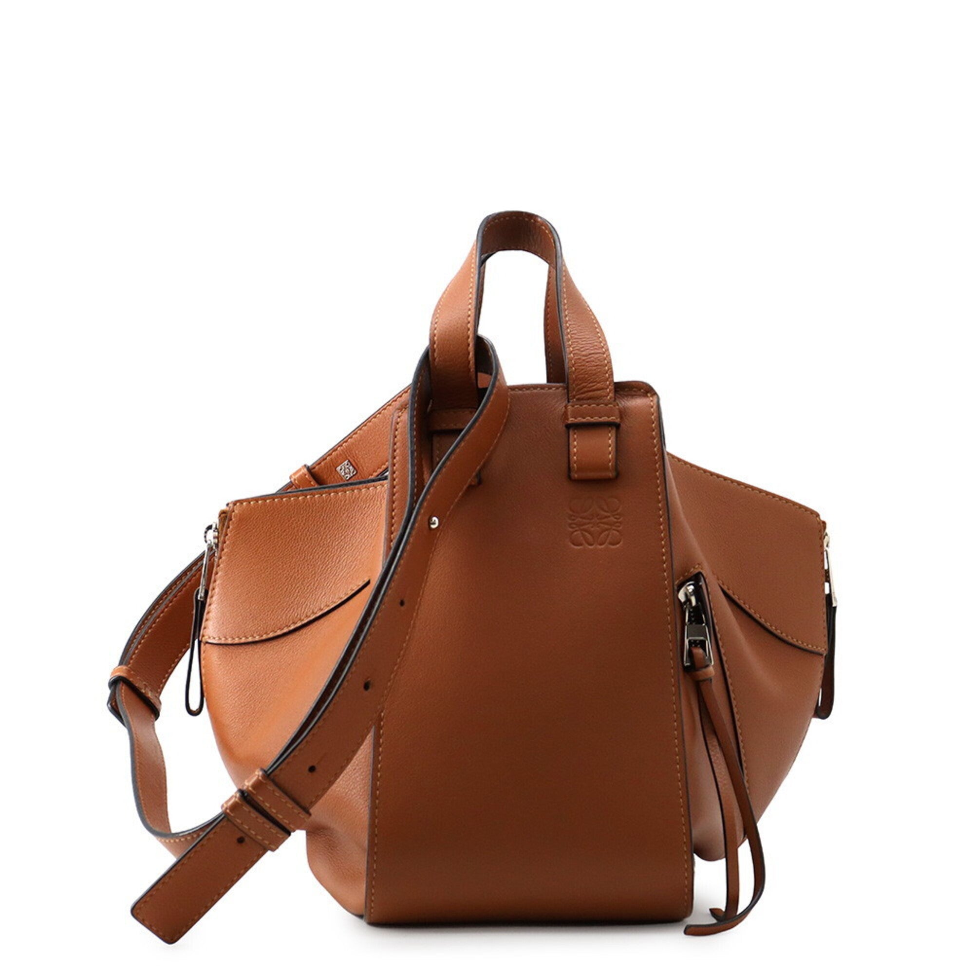 Loewe Hammock Brown Leather Handbag Shoulder Bag (Pre-Owned)
