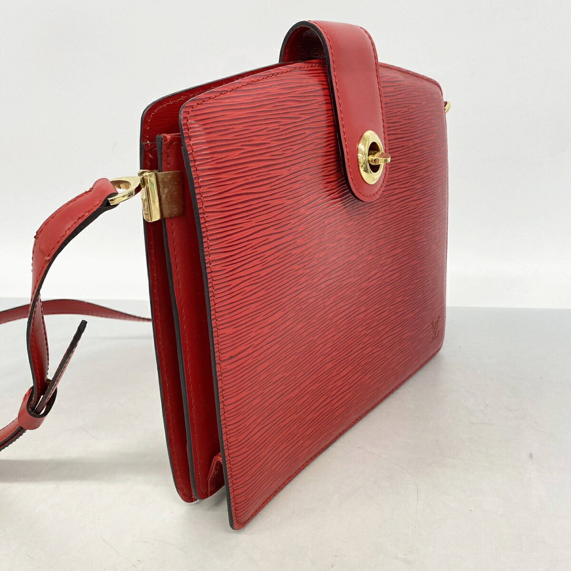 Louis Vuitton Castilian Red Shoulder Bag (Pre-Owned)